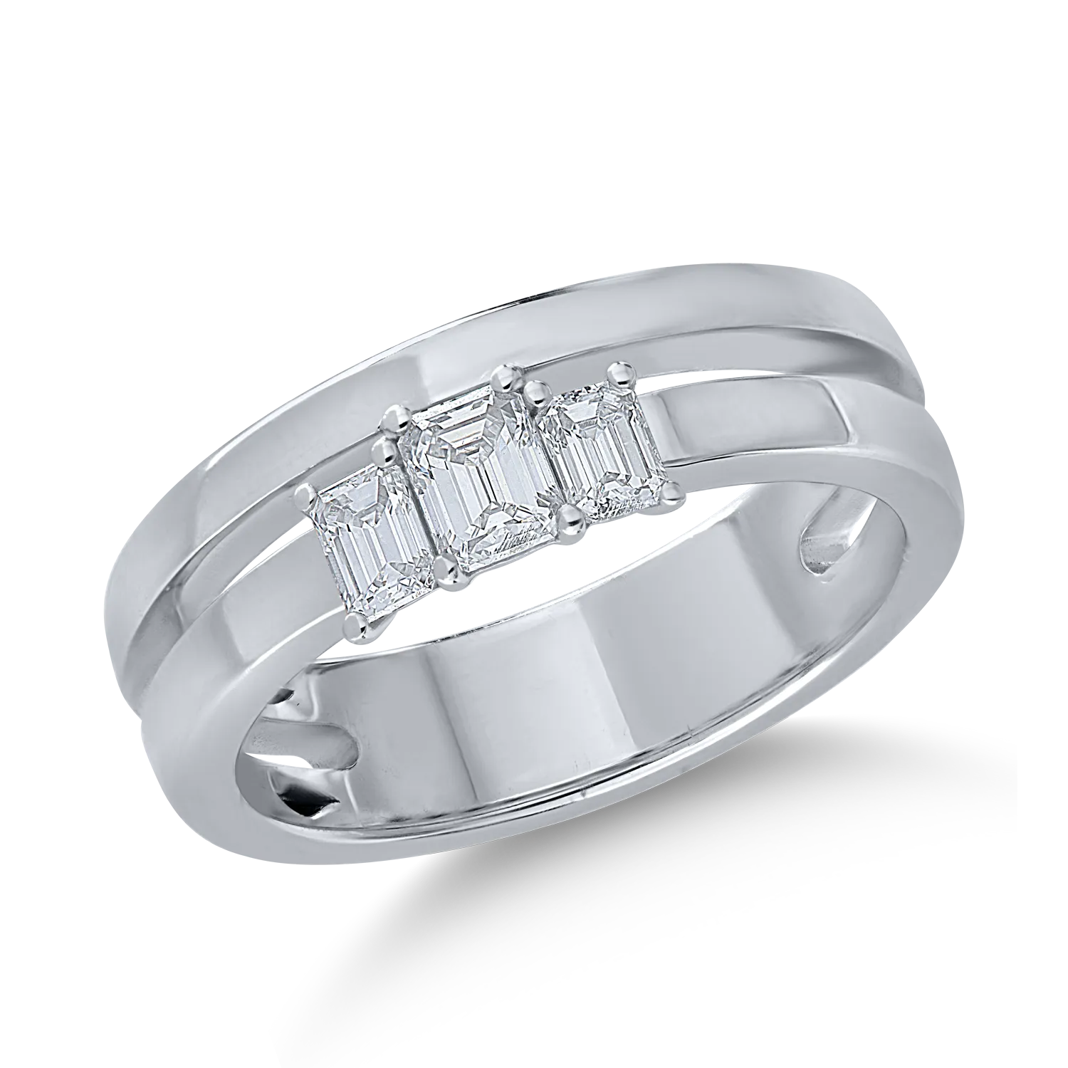 White gold ring with 0.49ct diamonds-154077
