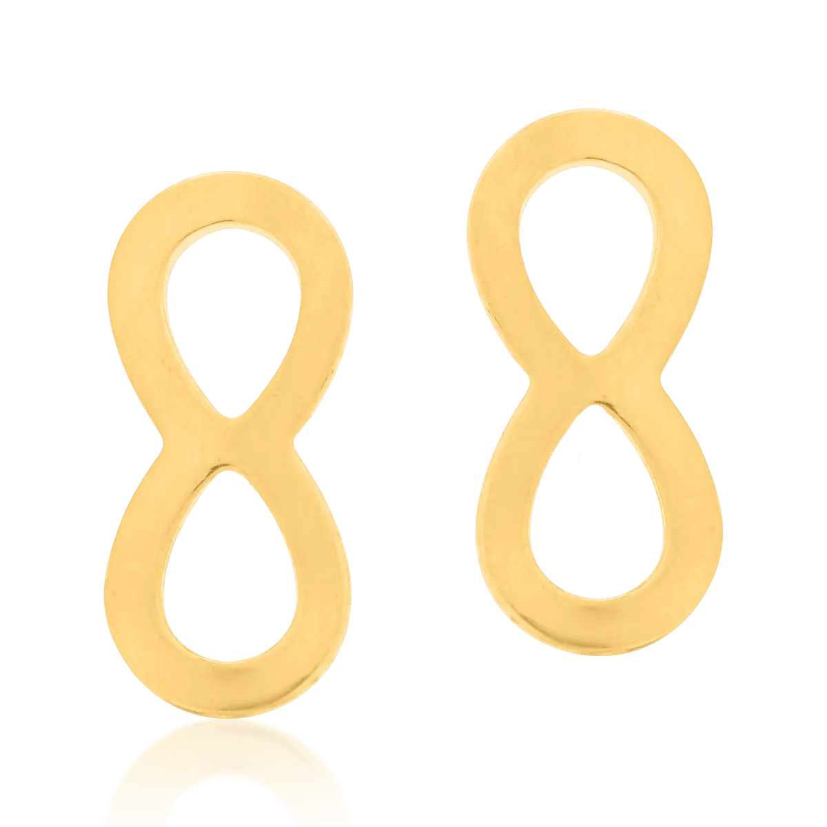 Cercei infinit din aur galben de 14K