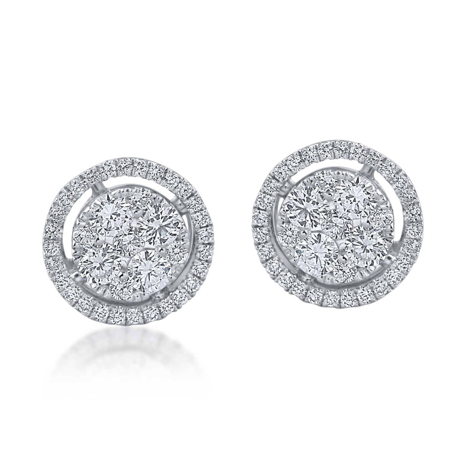 White gold earrings with 0.65ct diamonds