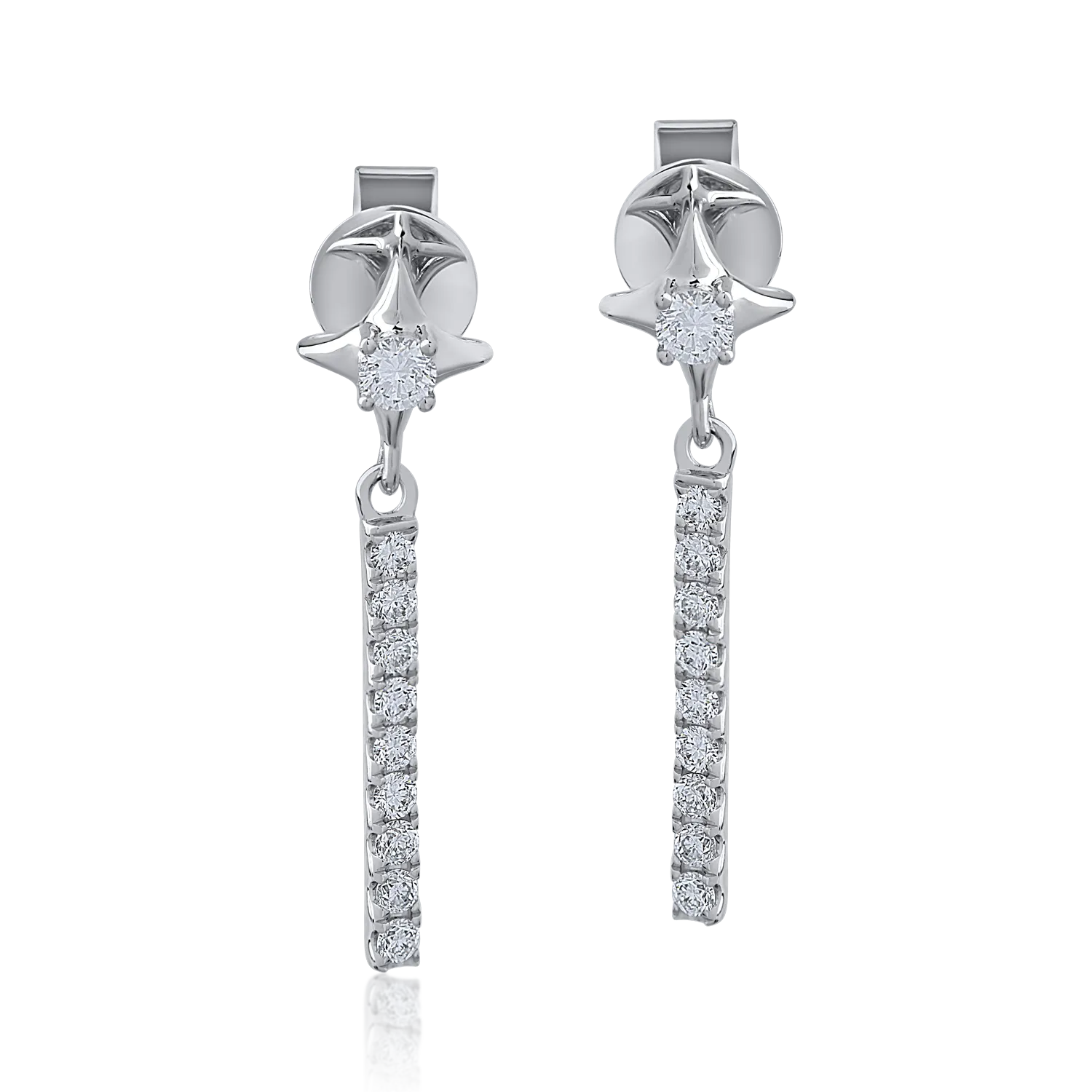 White gold earrings with 0.39ct diamonds