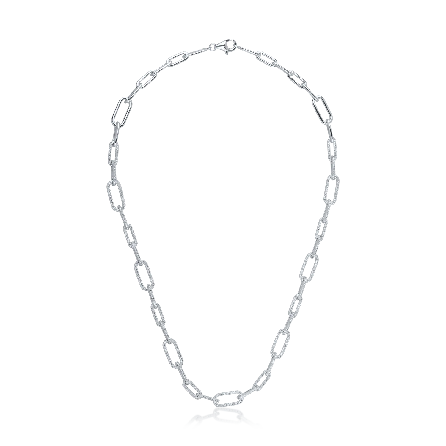 White gold necklace with 1.92ct diamonds