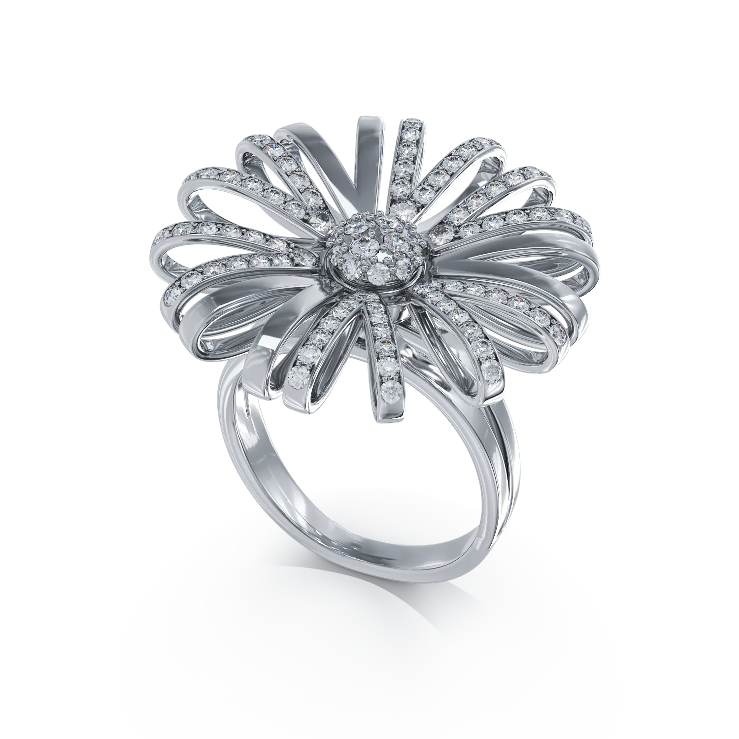White gold ring with 1.26ct diamonds