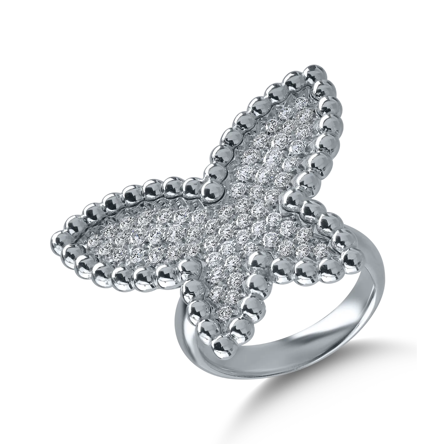 Inel din aur alb cu diamante de 0.99ct-154214