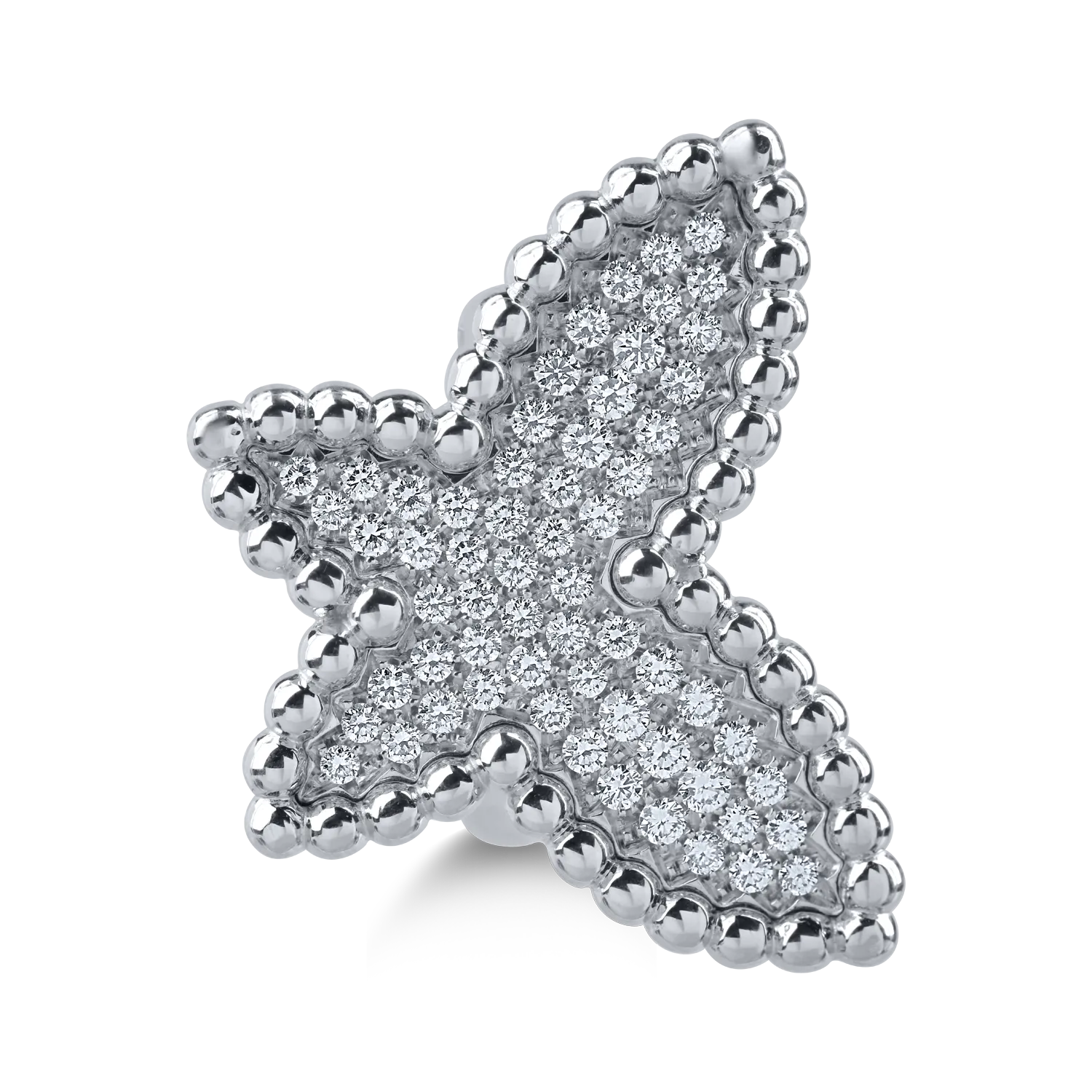 Inel din aur alb cu diamante de 0.99ct