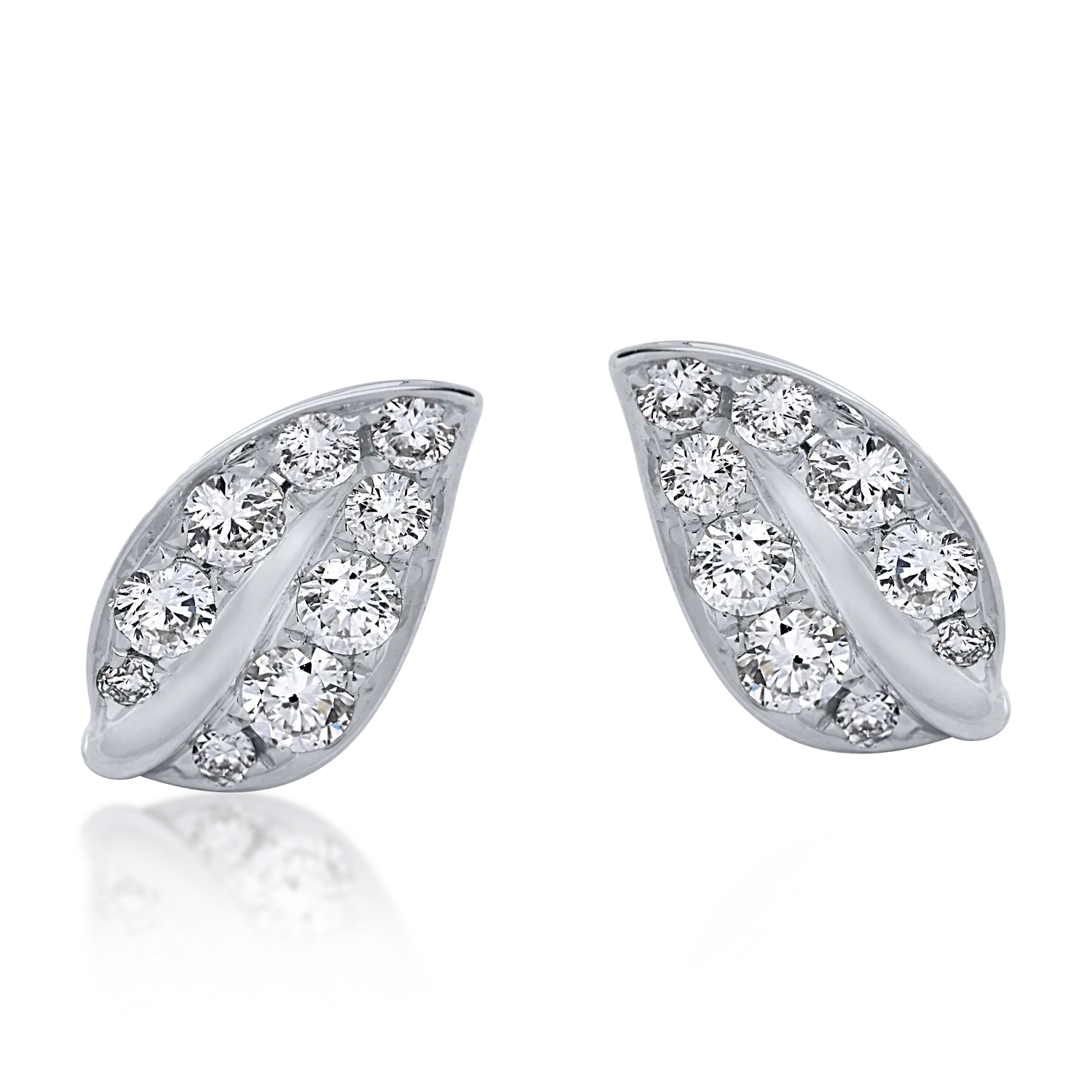 Cercei din aur alb cu diamante de 0.33ct-154220