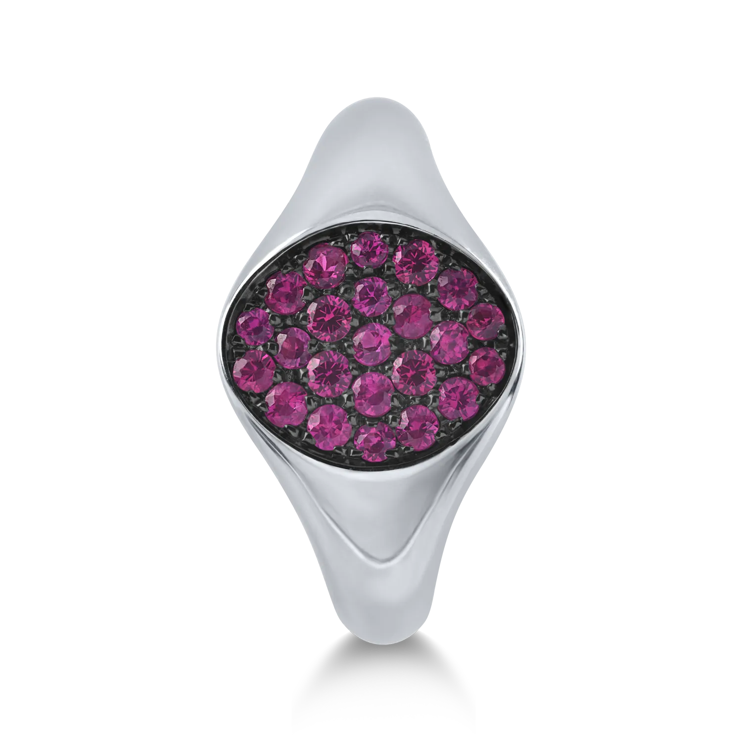 White gold ring with 0.4ct rubies