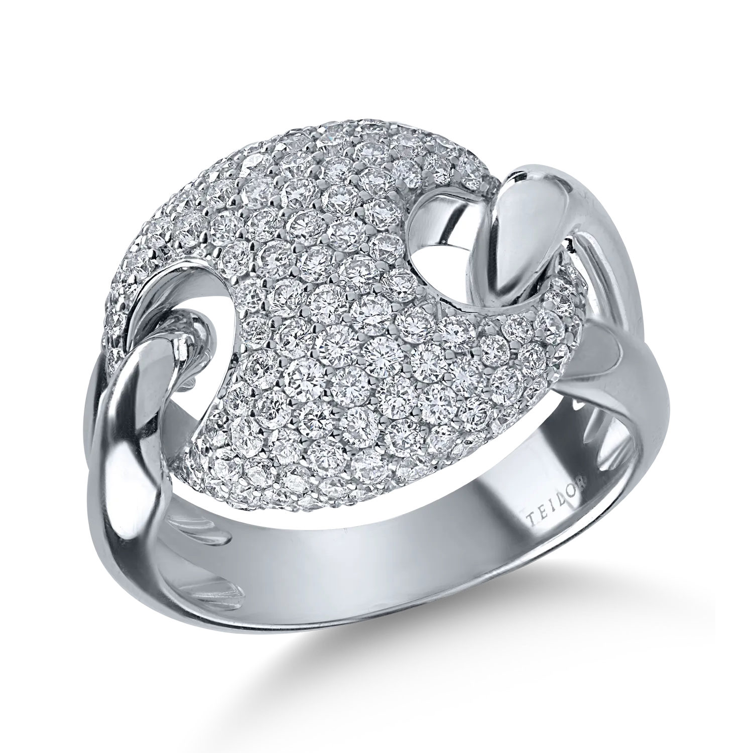 White gold ring with 1.44ct diamonds