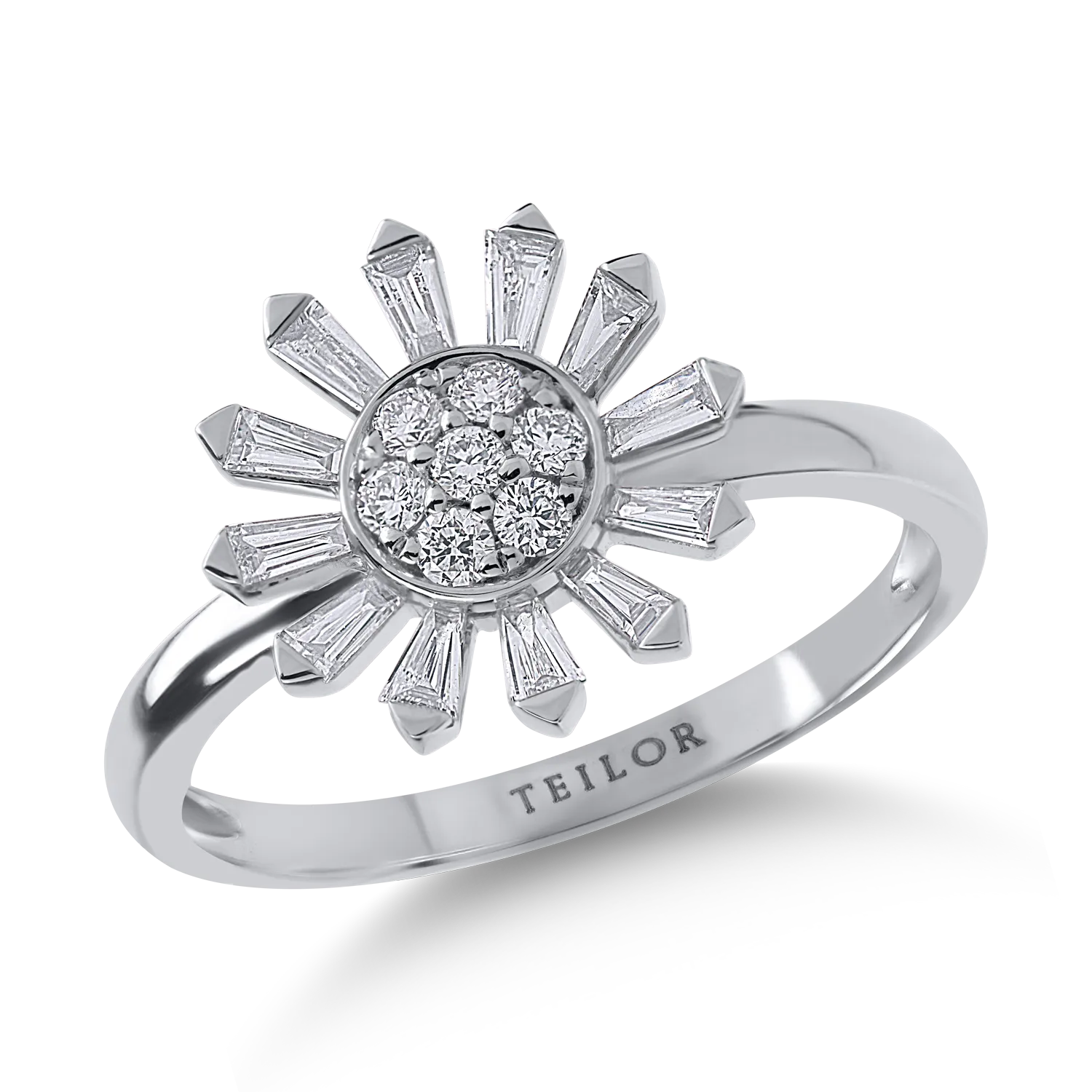 White gold ring with 0.46ct diamonds