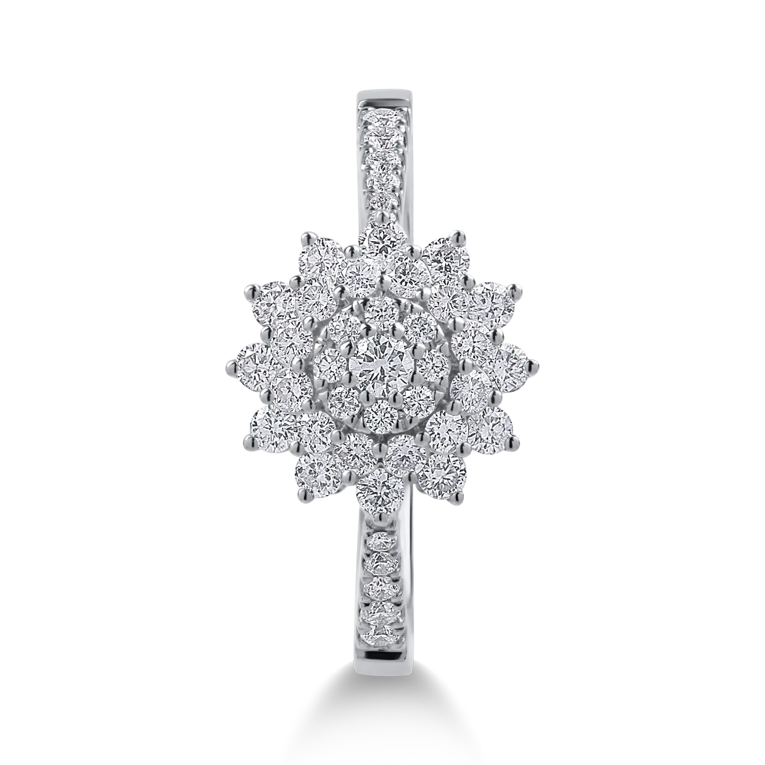 Пръстен от бяло злато с диаманти 0.56ct