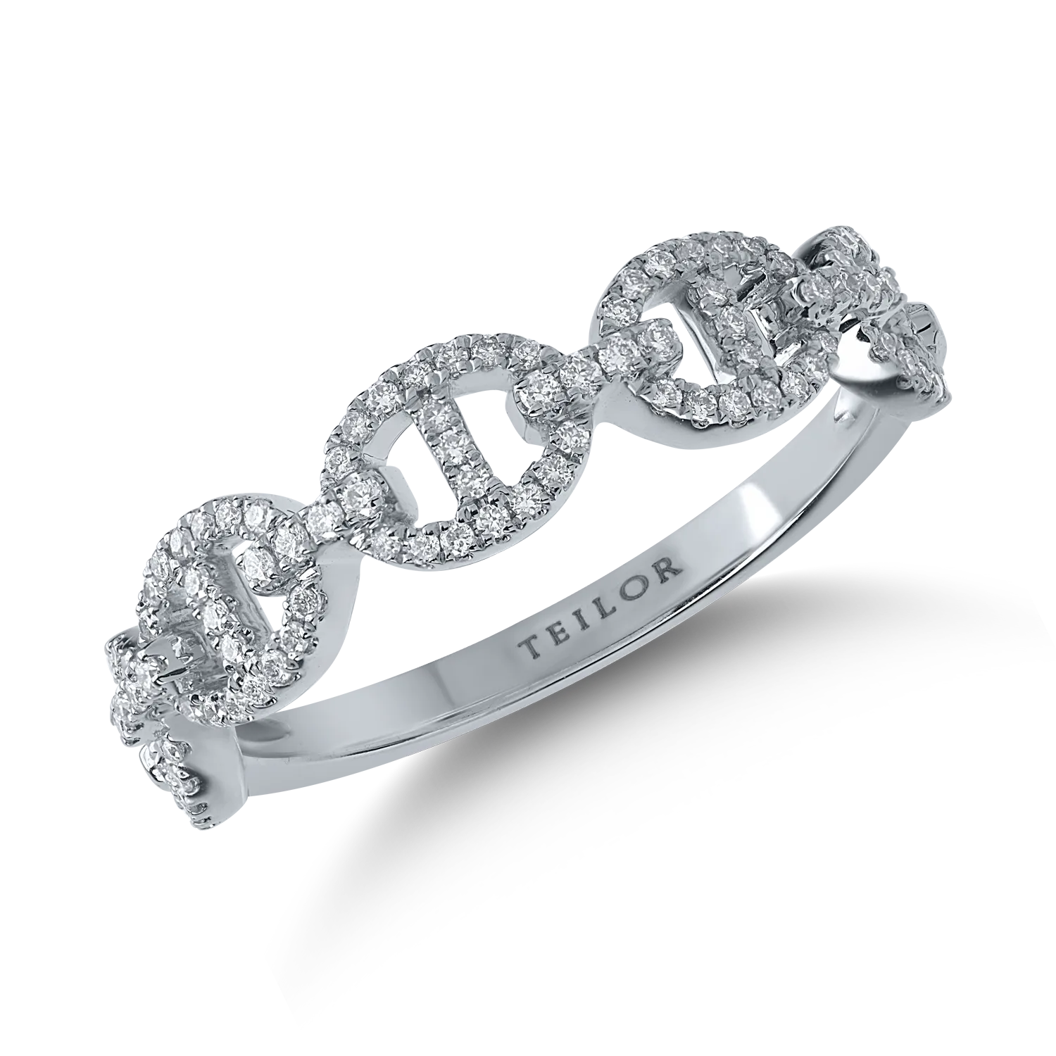 White gold ring with 0.24ct diamonds