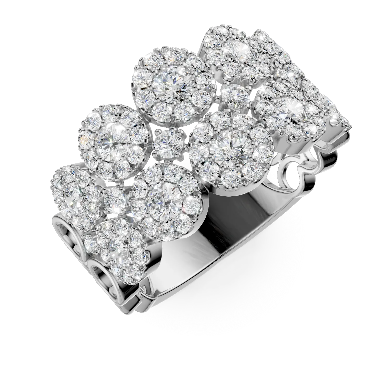 Inel din aur alb cu diamante de 1.75ct-154430