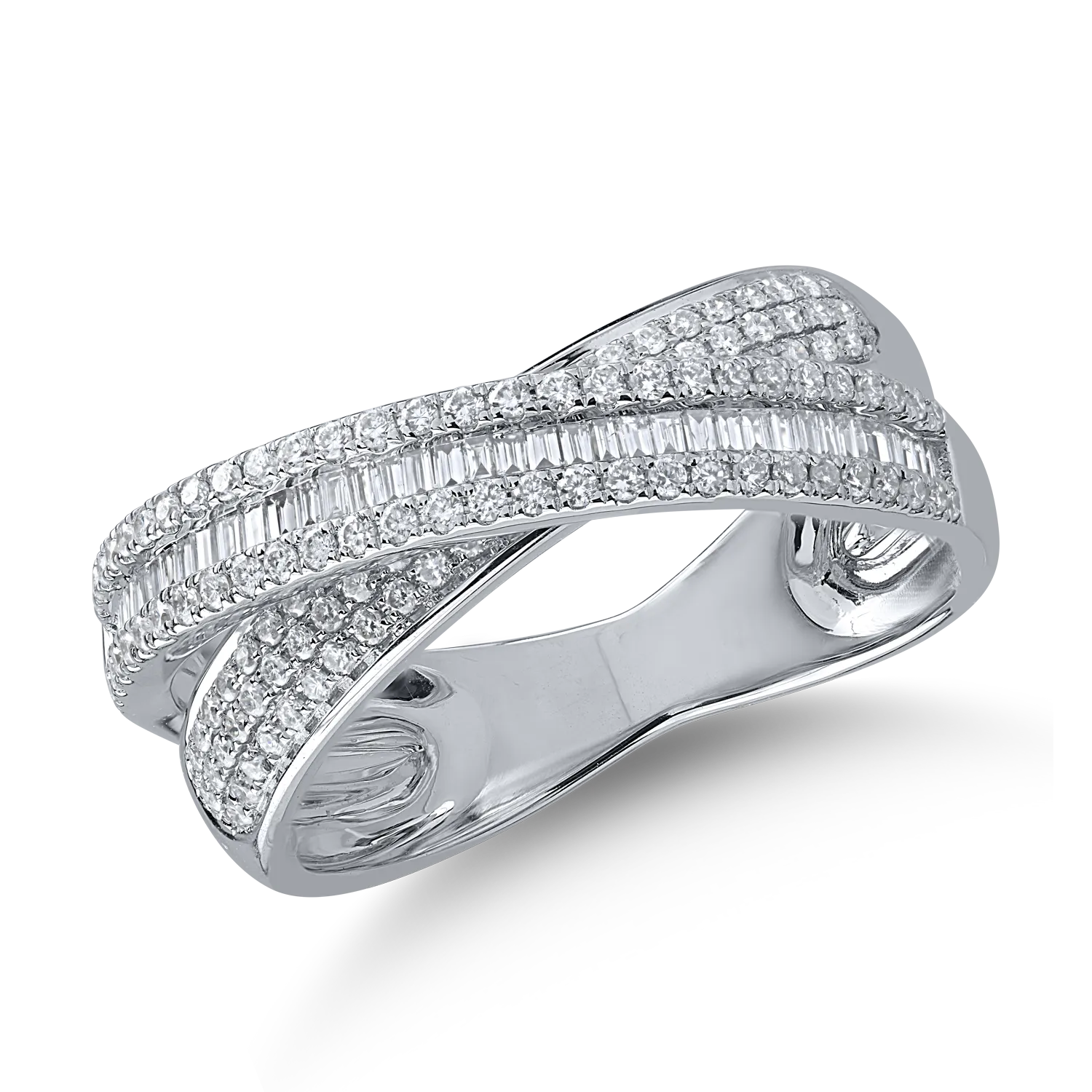 White gold ring with 0.55ct diamonds