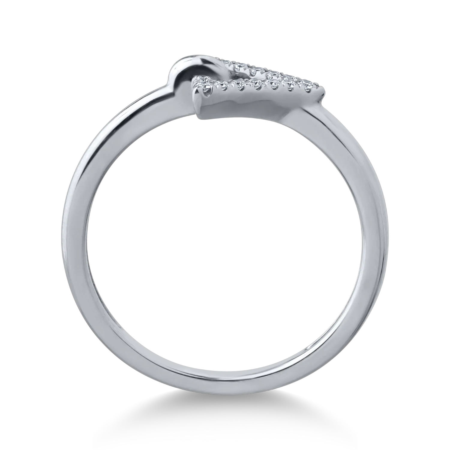 White gold ring with 0.06ct diamonds