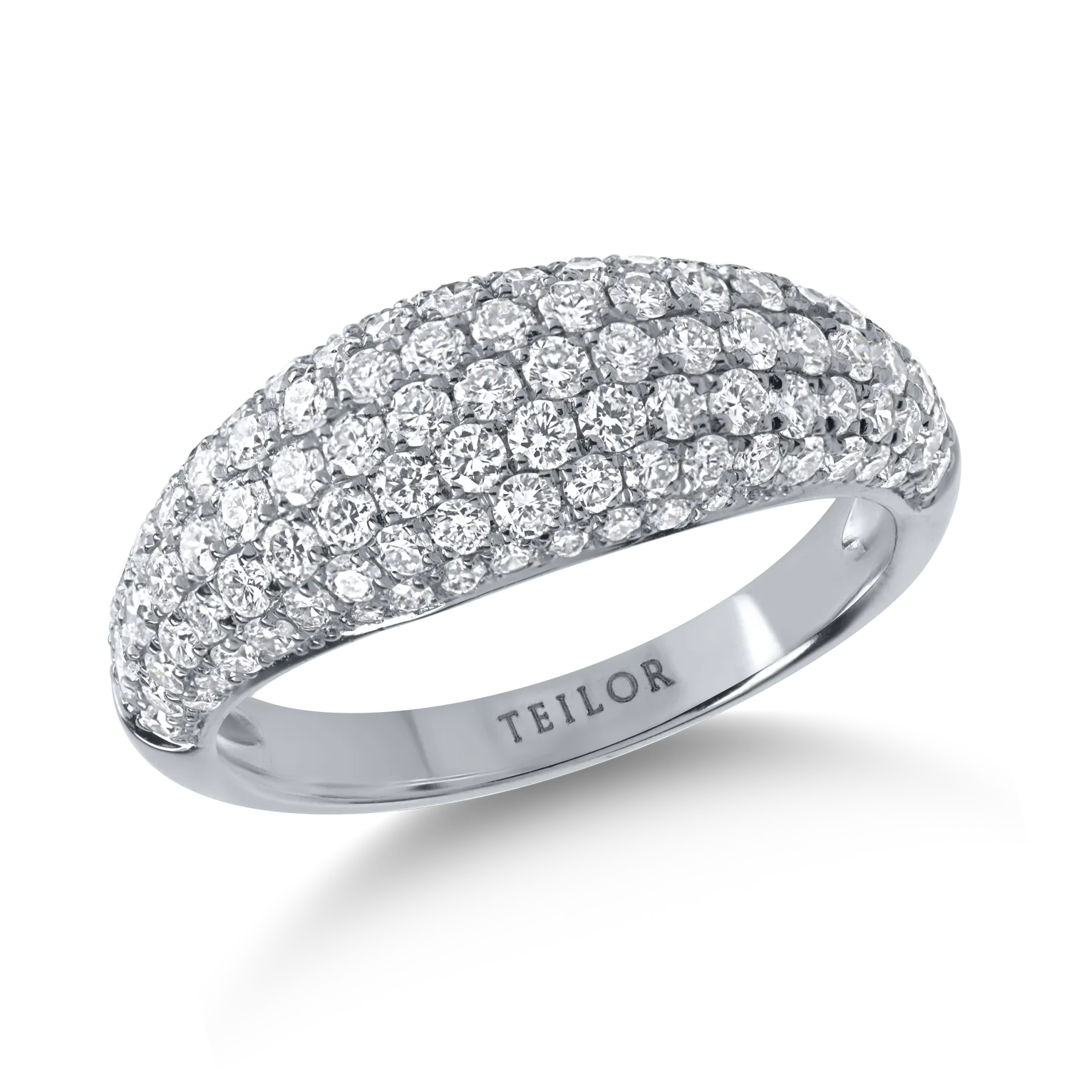 White gold ring with 1.39ct diamonds