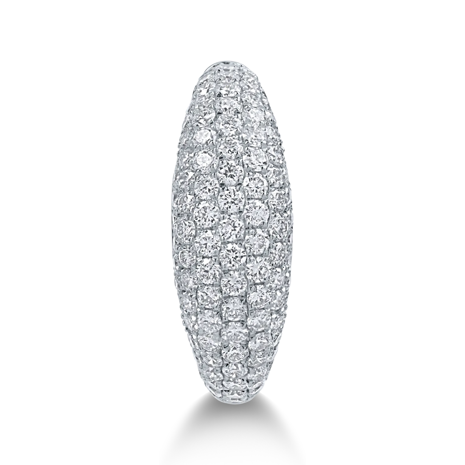 Inel din aur alb cu diamante de 1.39ct - imagine 2