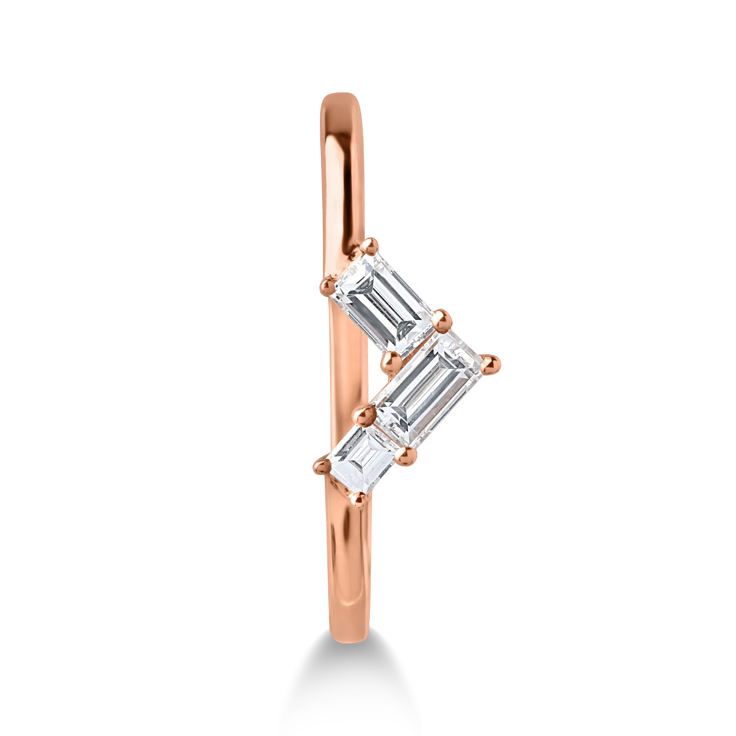 Rose gold ring with 0.28ct diamonds