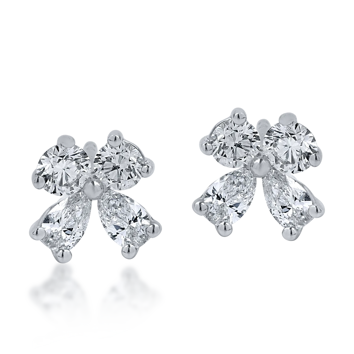 White gold earrings with 0.79ct diamonds