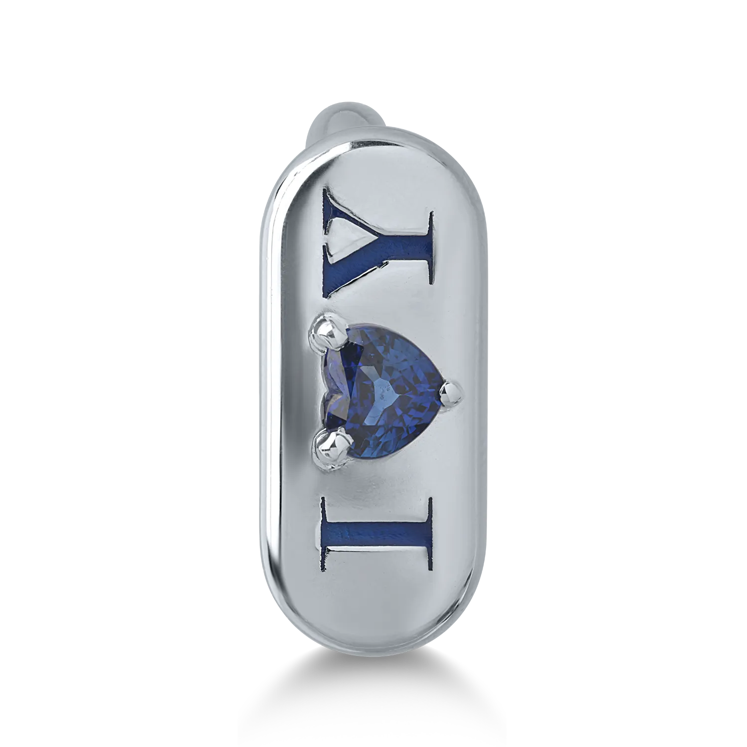 Fehérarany gyűrű 0.61ct zafírral