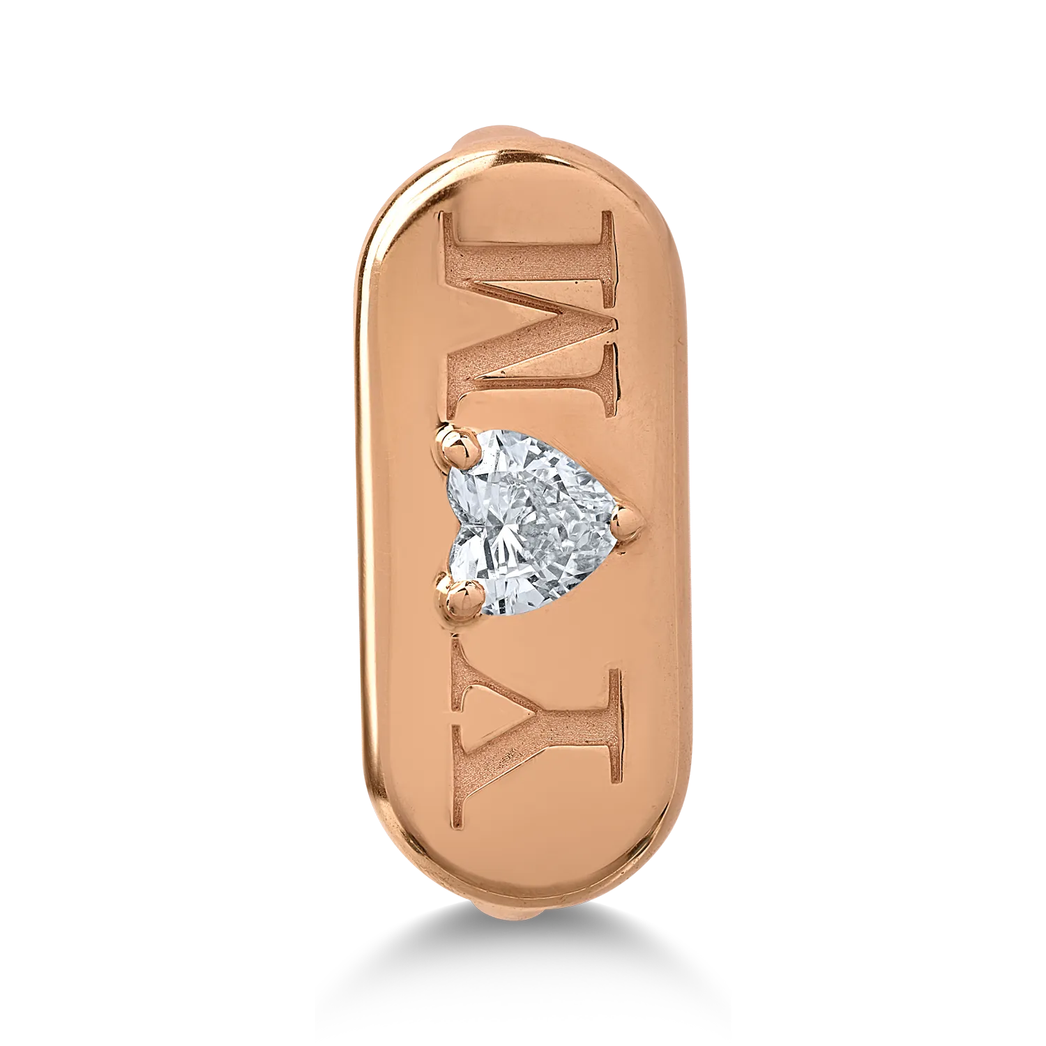 Rose gold ring with 0.3ct diamond