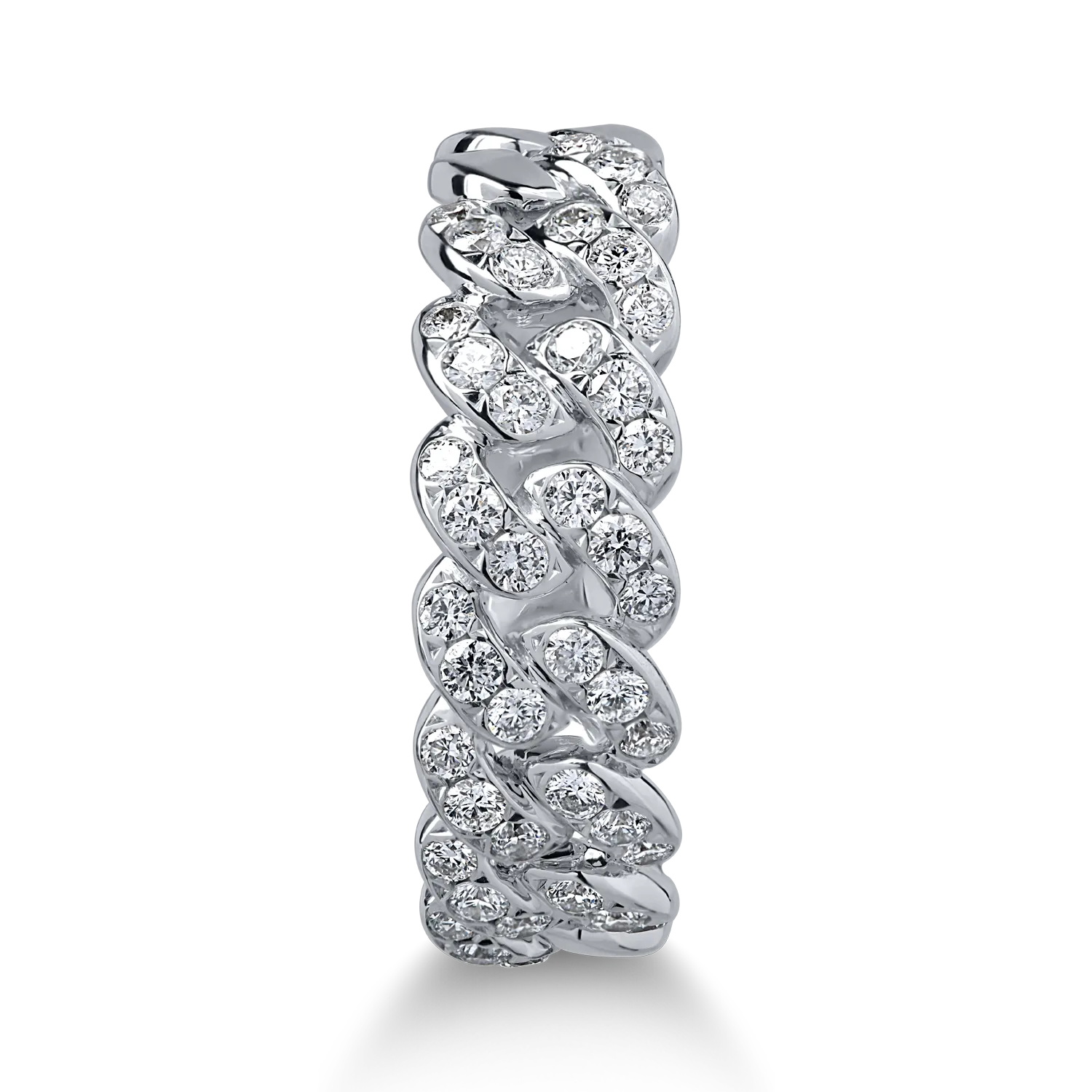 Fehérarany gyűrű 0.43ct gyémántokkal