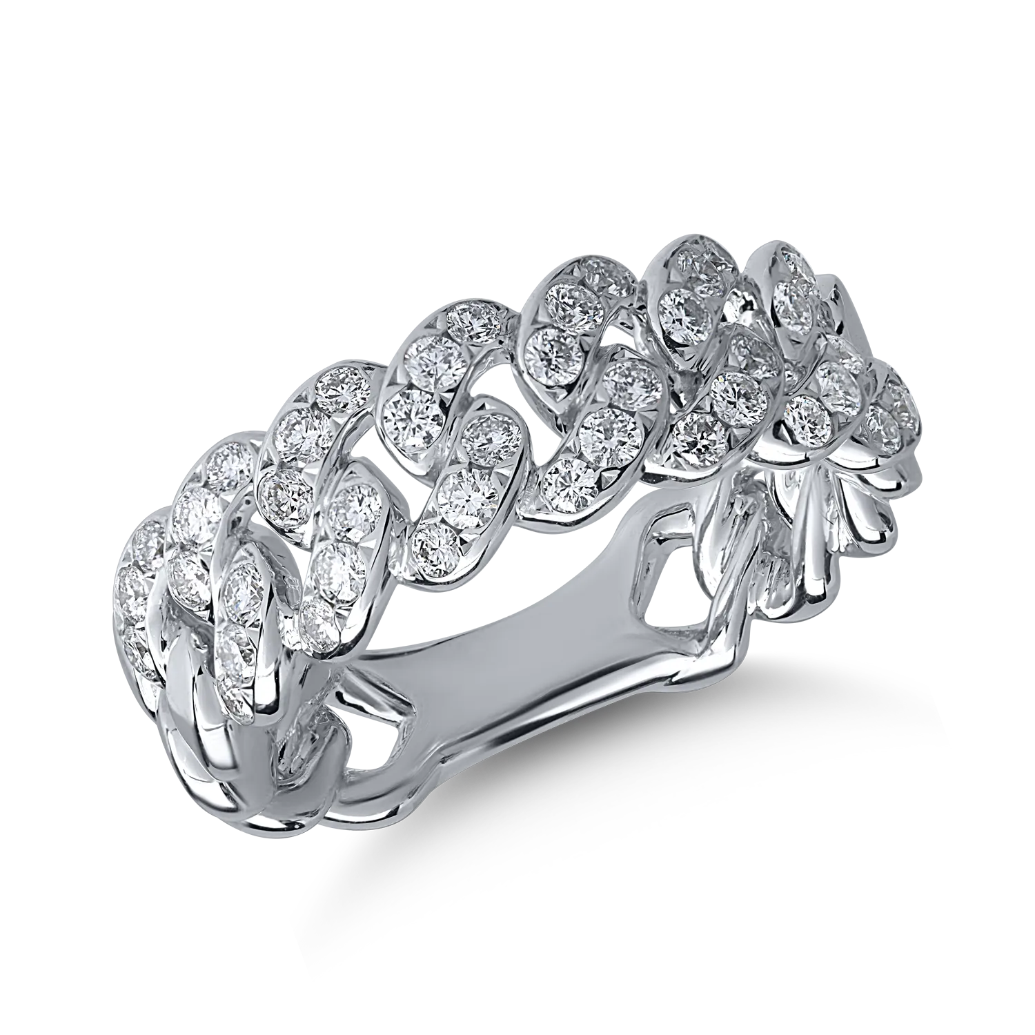 Inel din aur alb cu diamante de 0.43ct-154525