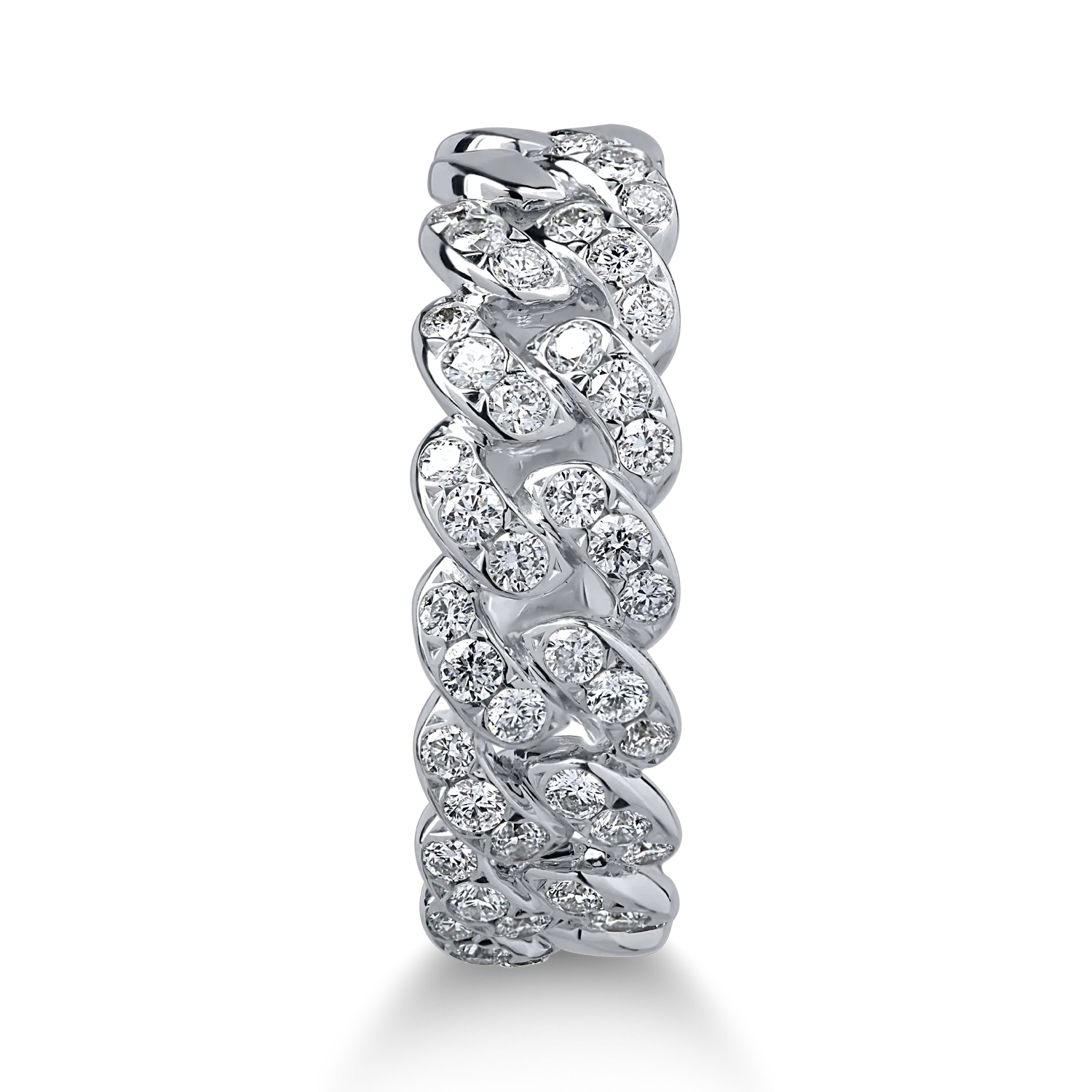 Пръстен от бяло злато с 0.43ct диаманти