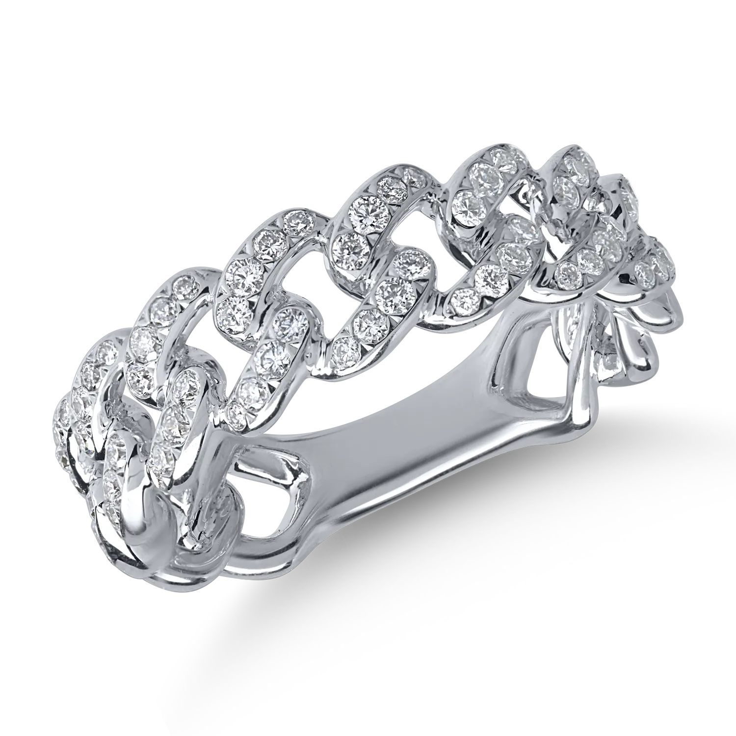 White gold ring with 0.58ct diamonds