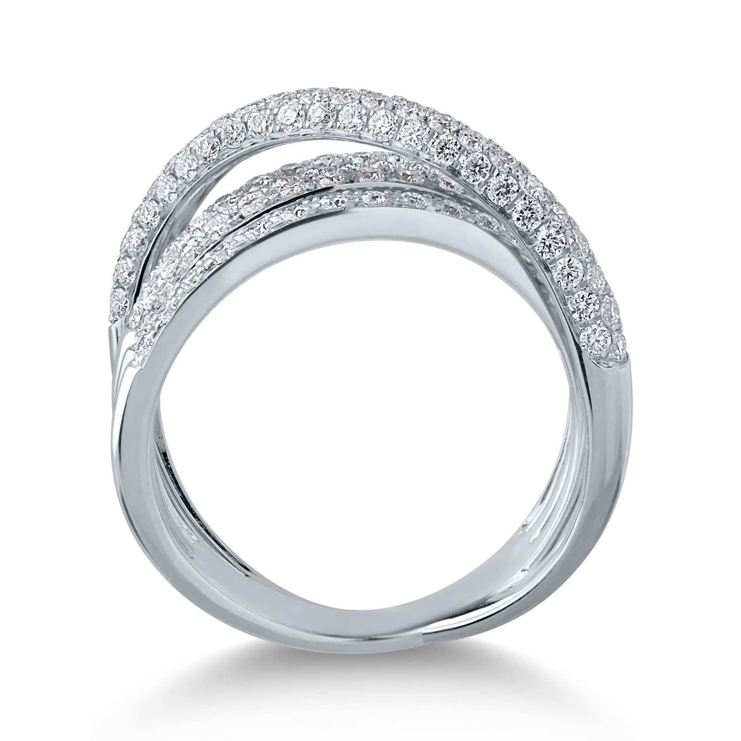 White gold ring with 1.28ct diamonds