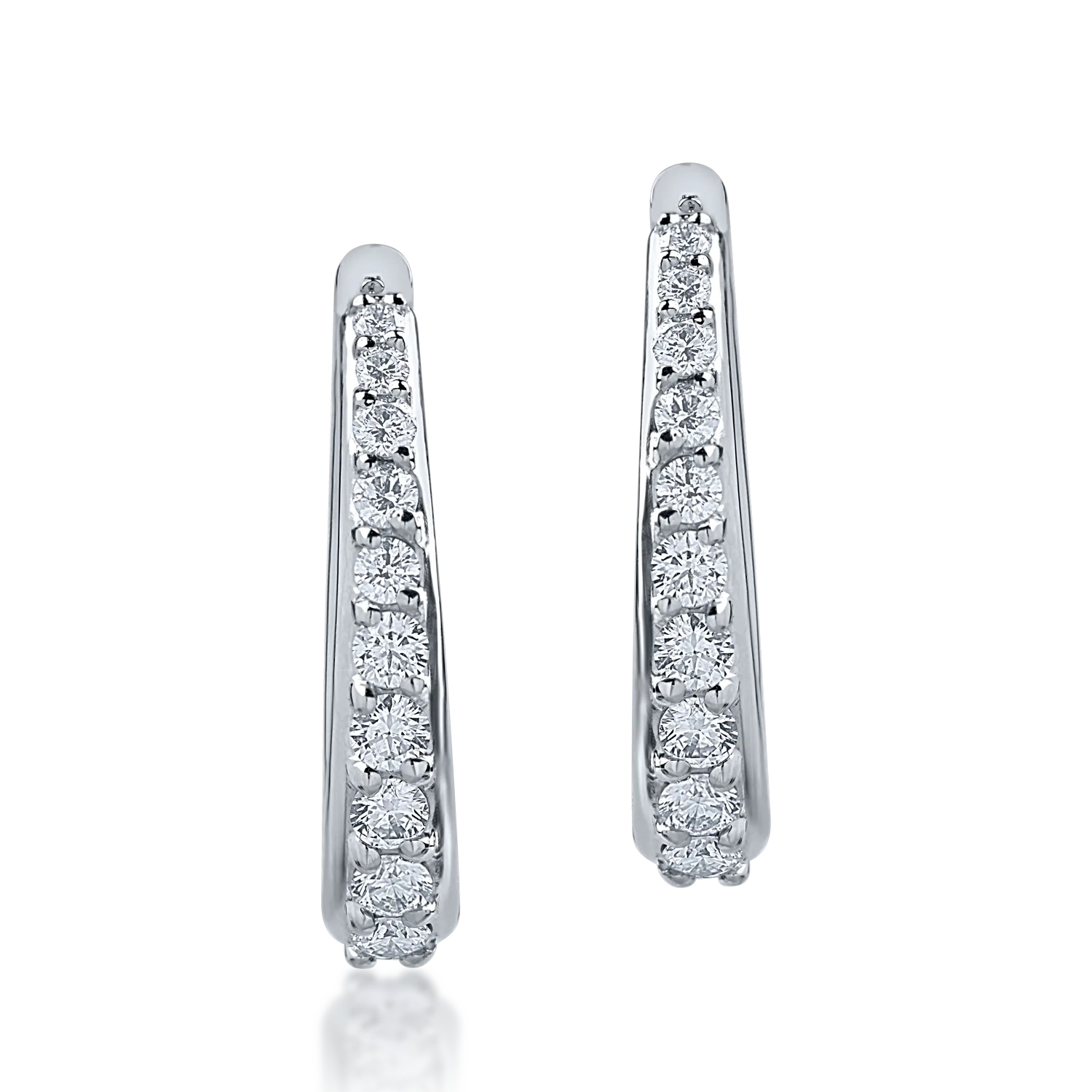 Cercei din aur alb cu diamante de 0.46ct-154552