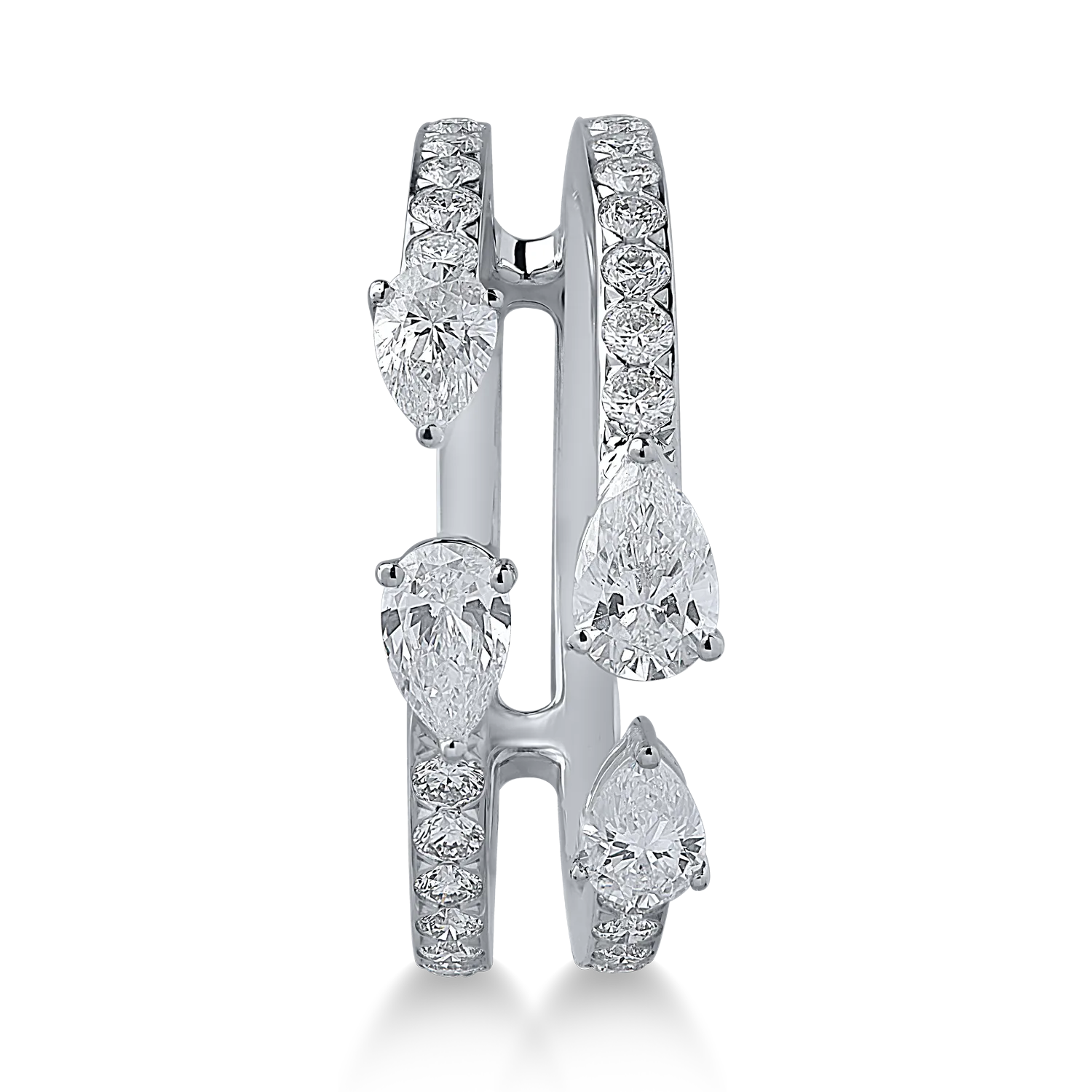 Inel din aur alb cu diamante de 1.1ct