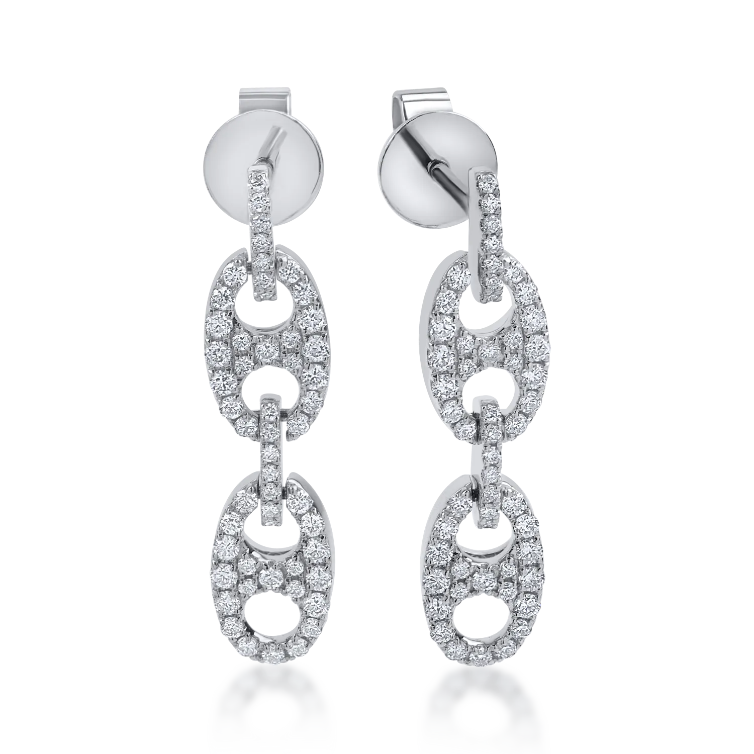White gold earrings with 0.5ct diamonds