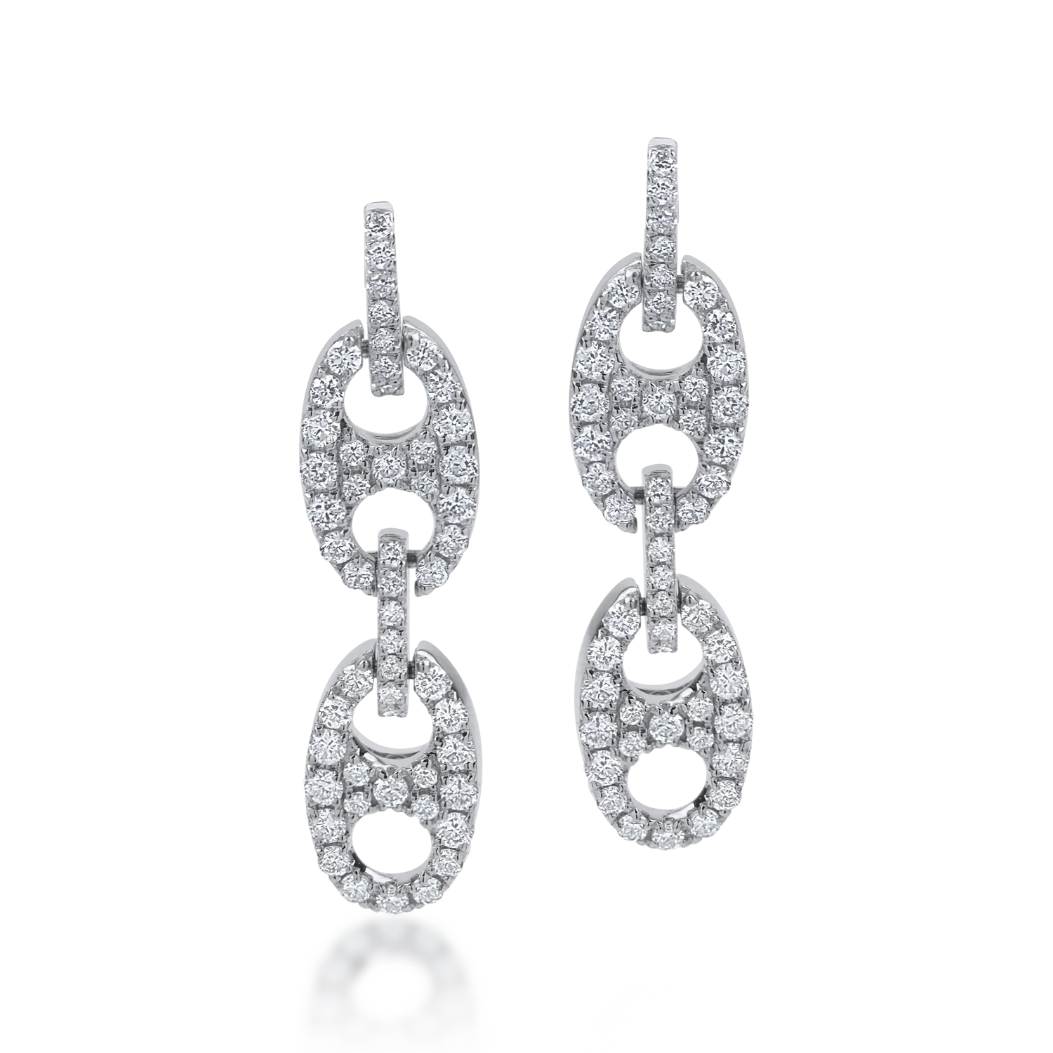 Cercei din aur alb cu diamante de 0.5ct-154566