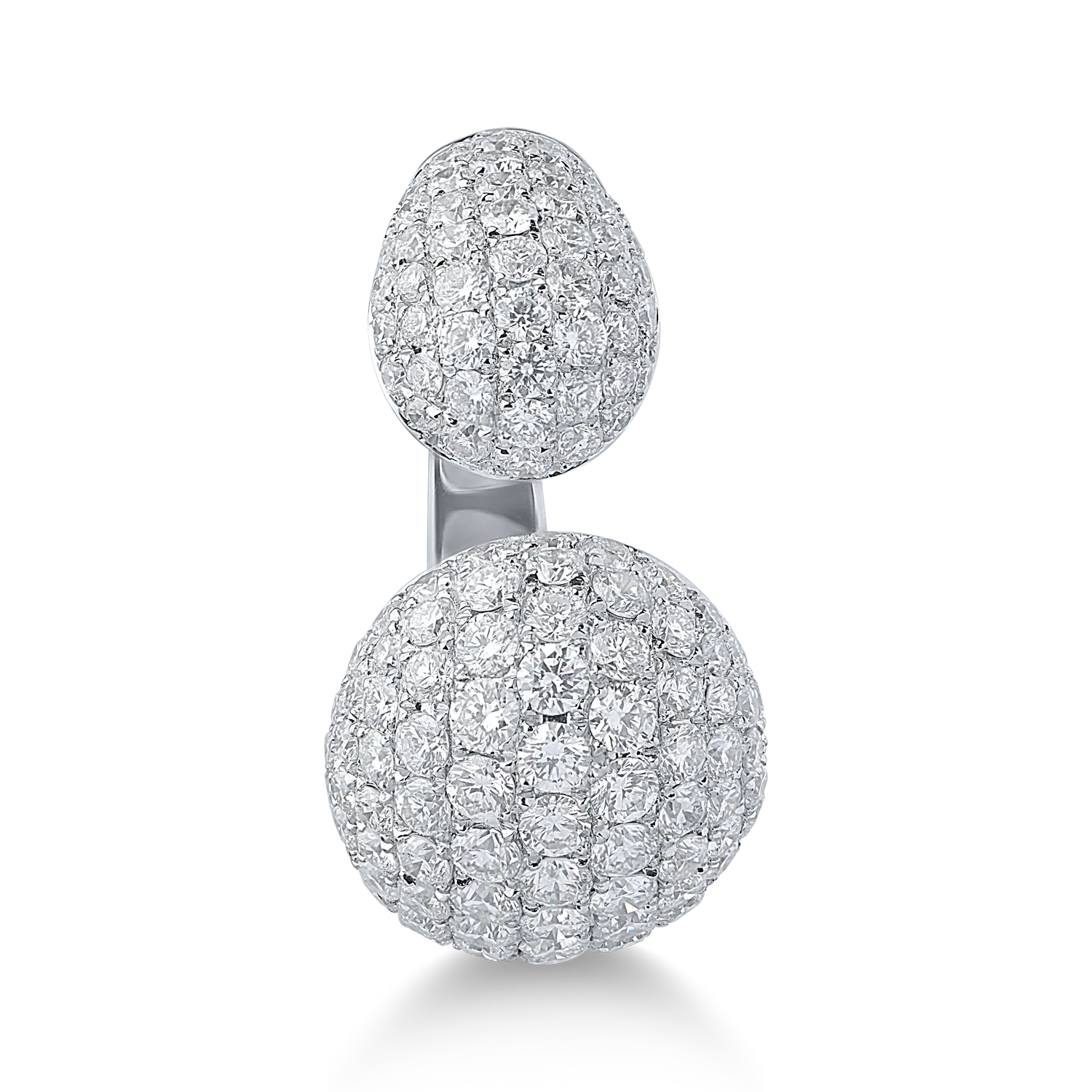 Inel din aur alb cu diamante de 2.61ct - imagine 3