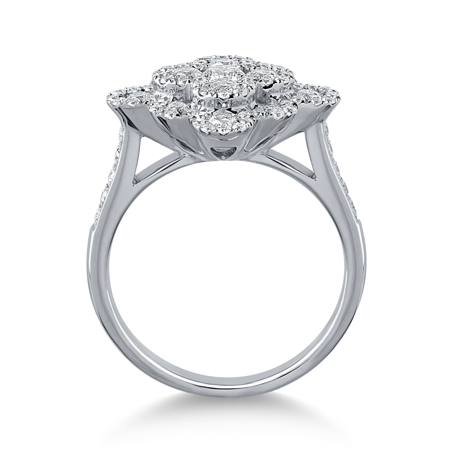 White gold ring with 1.06ct diamonds