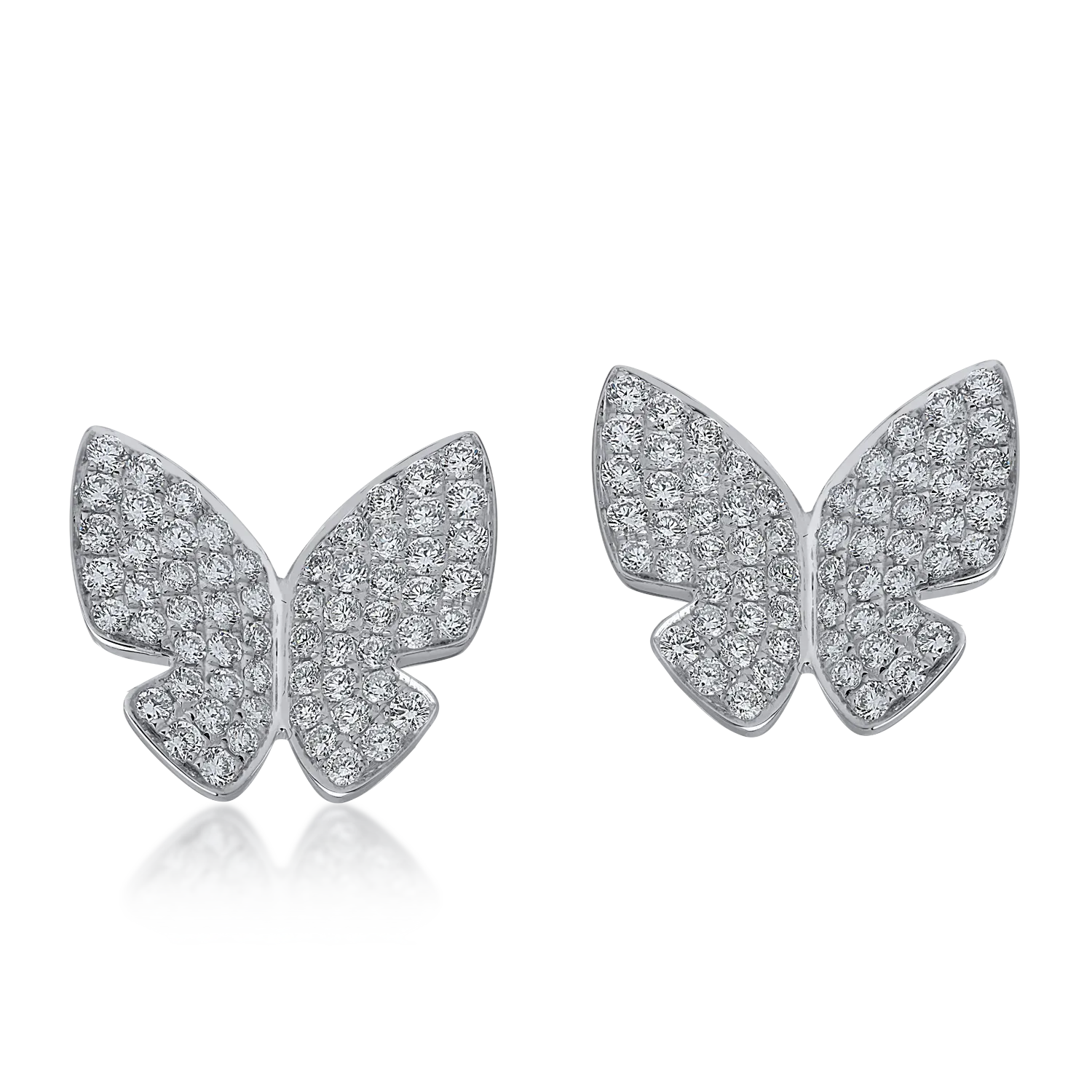 White gold earrings with 0.8ct diamonds