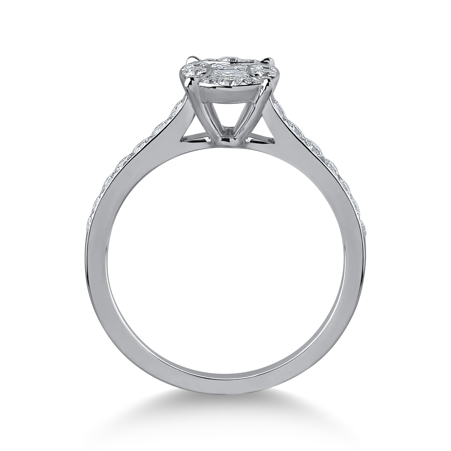 White gold ring with 0.77ct diamonds