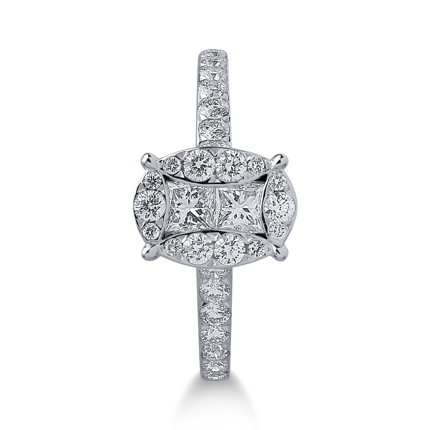 White gold ring with 0.77ct diamonds