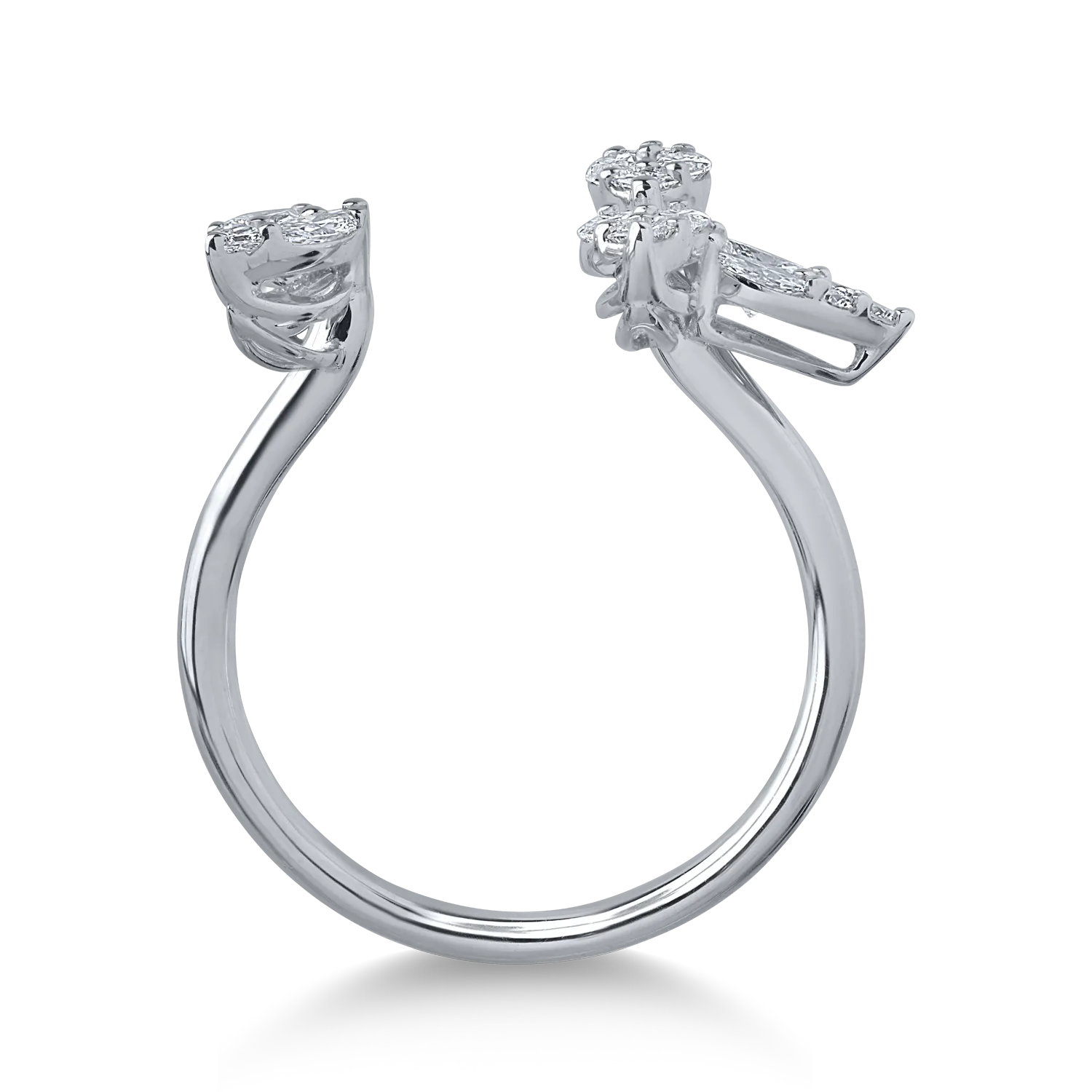 Inel din aur alb cu diamante de 0.74ct