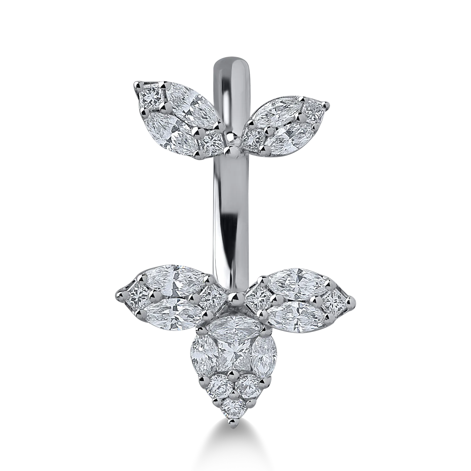 Inel din aur alb cu diamante de 0.74ct