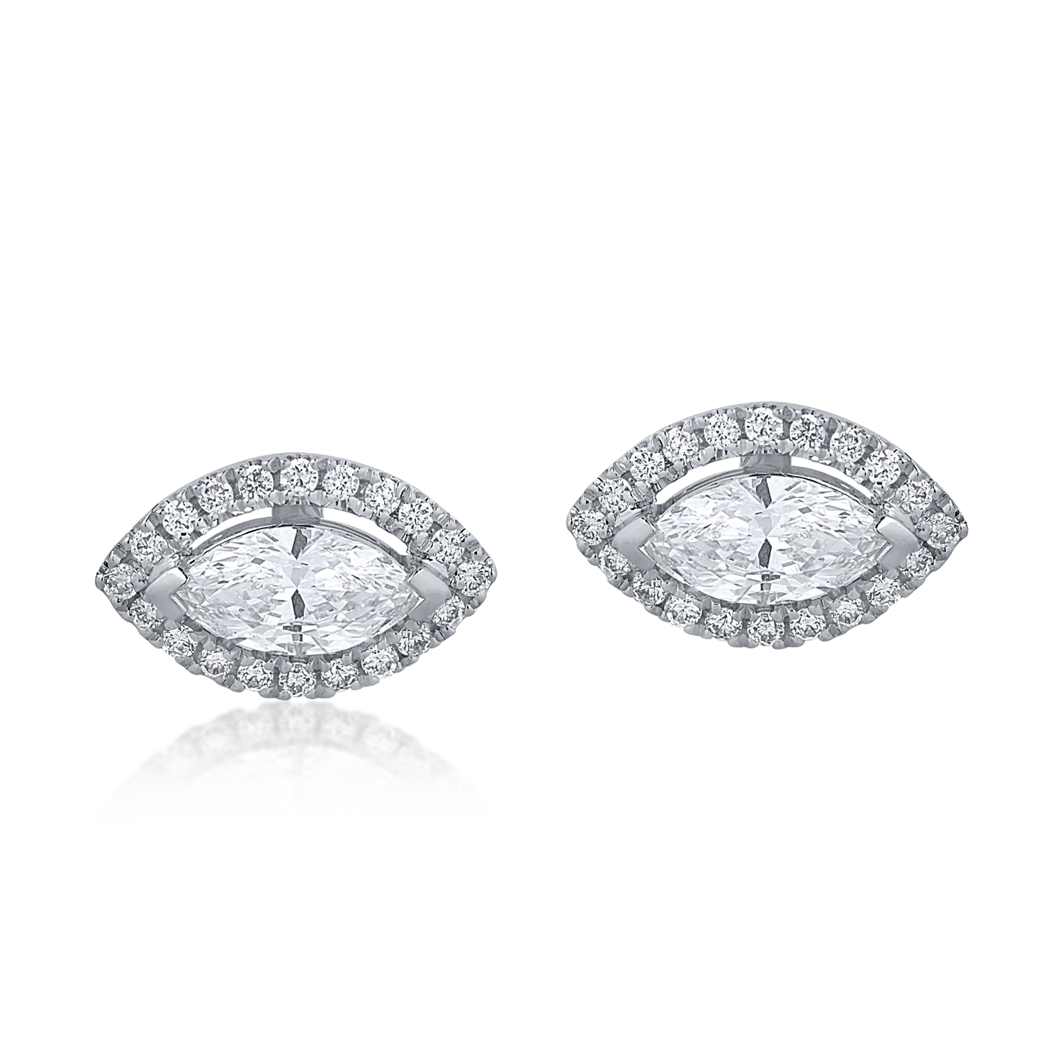 White gold earrings with 0.68ct diamonds