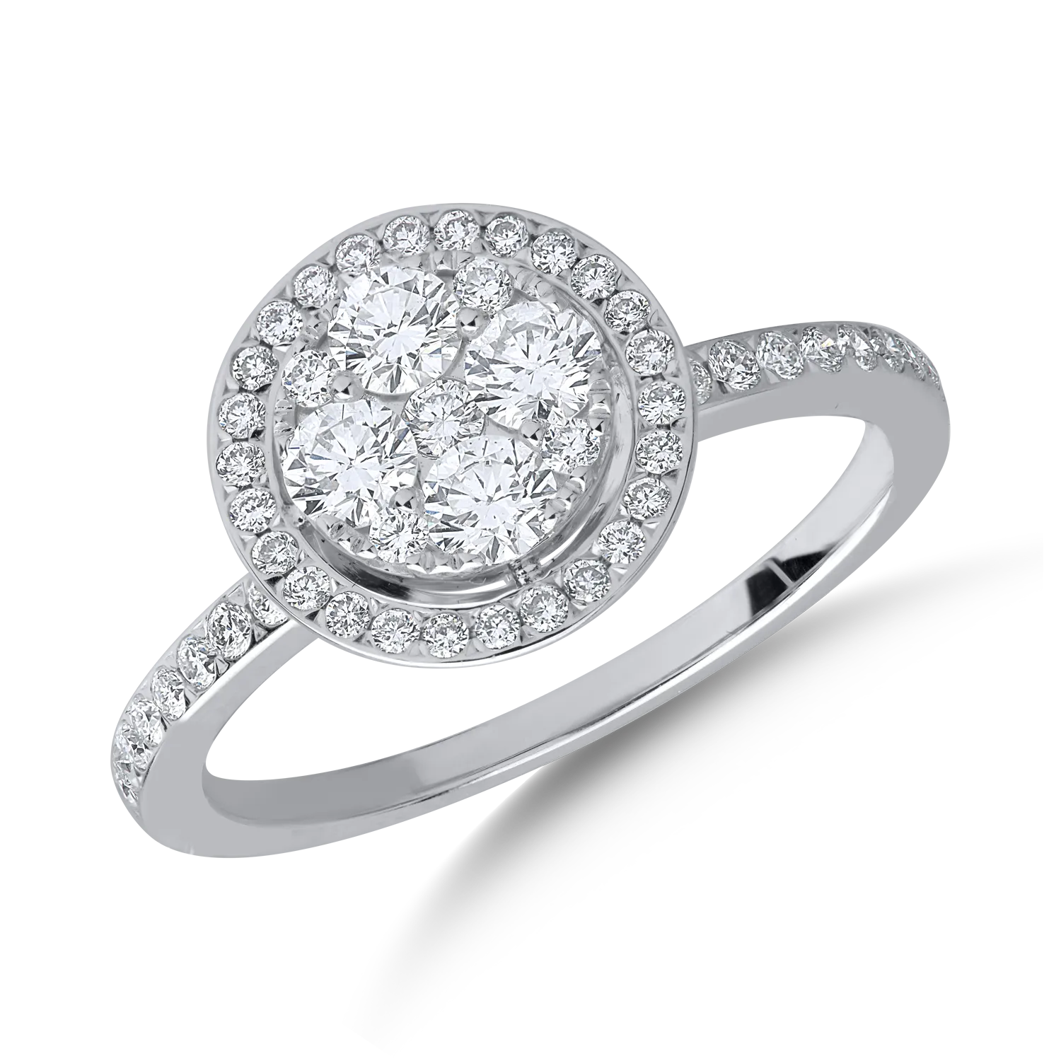 White gold ring with 0.71ct diamonds