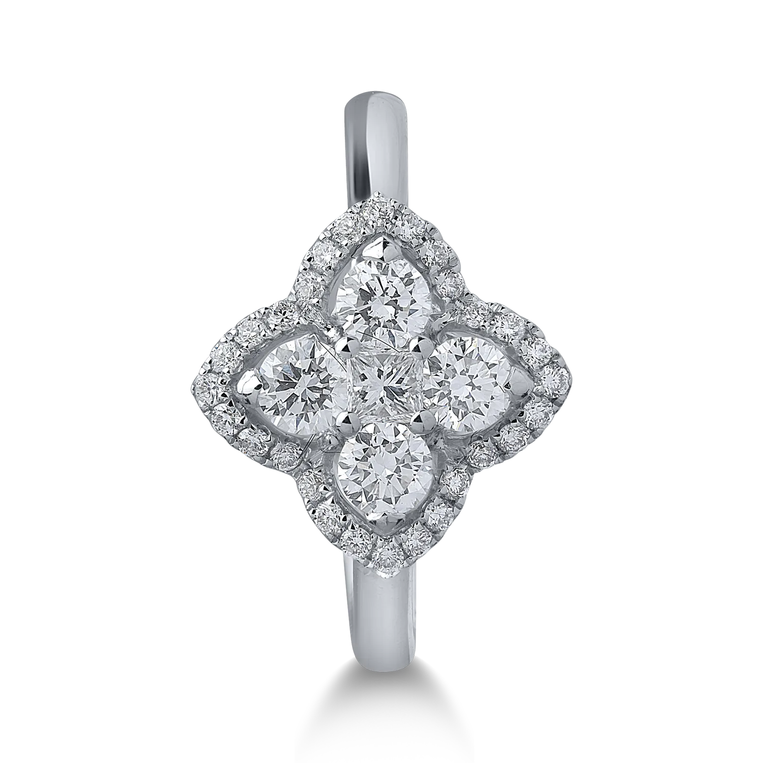 Inel din aur alb cu diamante de 0.66ct