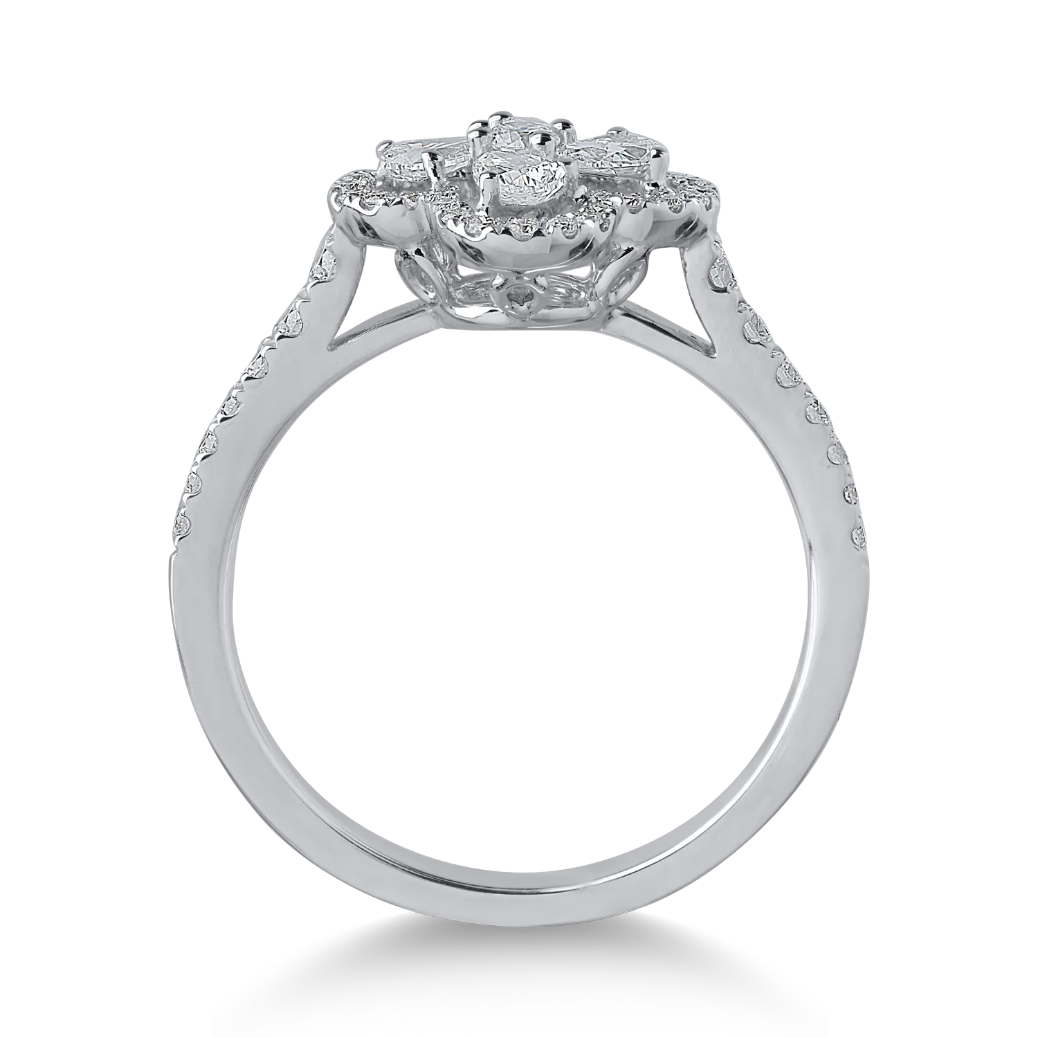 White gold ring with 0.71ct diamonds