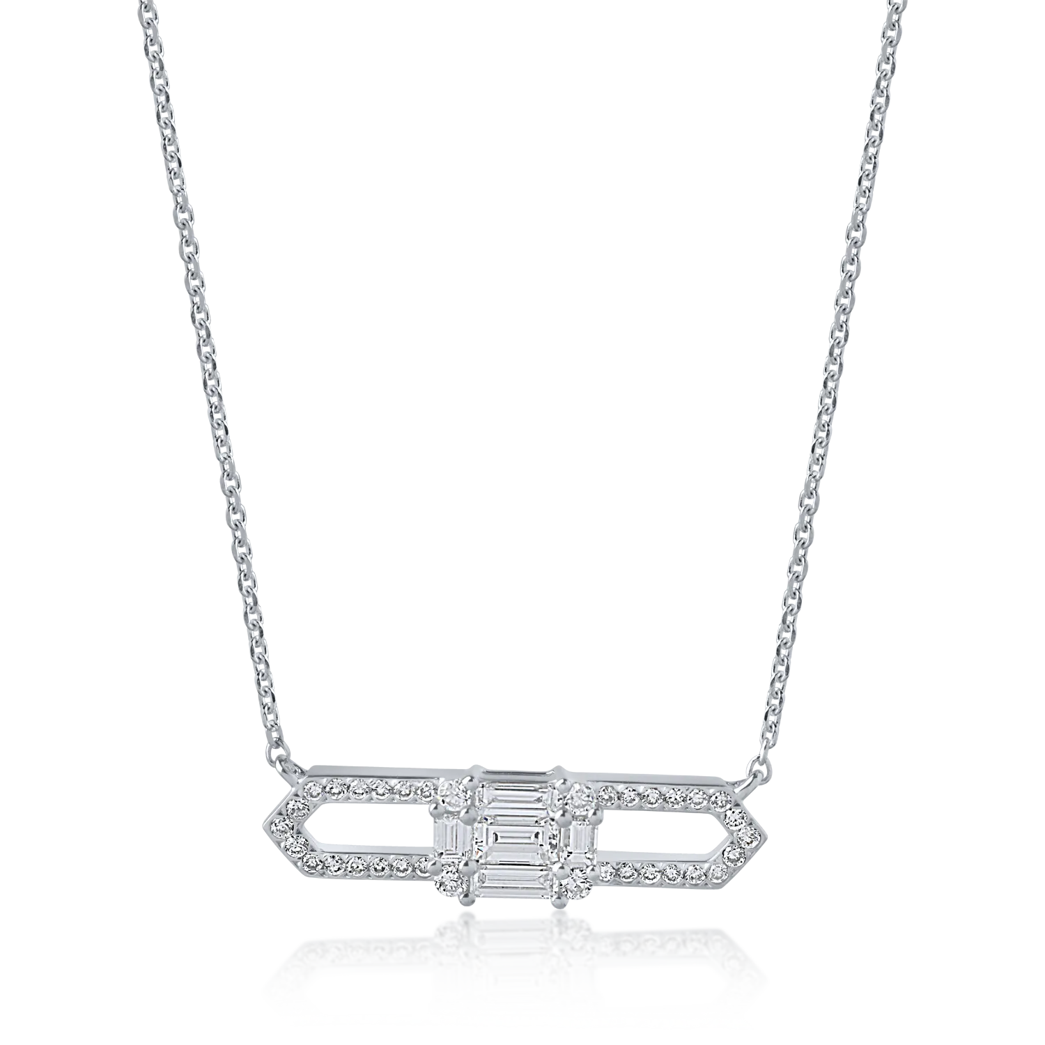 Fehérarany nyaklánc 0.35ct gyémántokkal