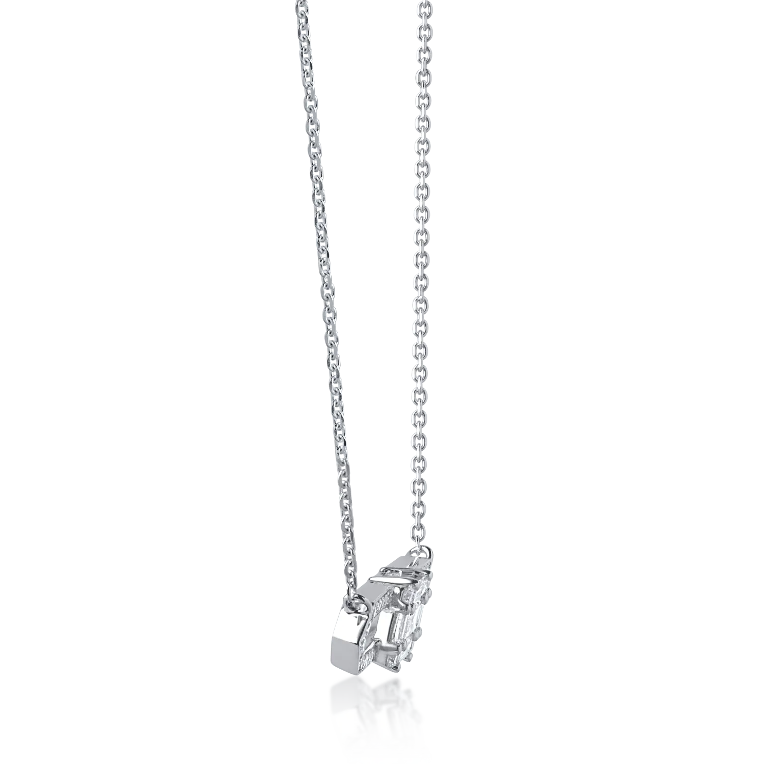 White gold necklace with 0.35ct diamonds