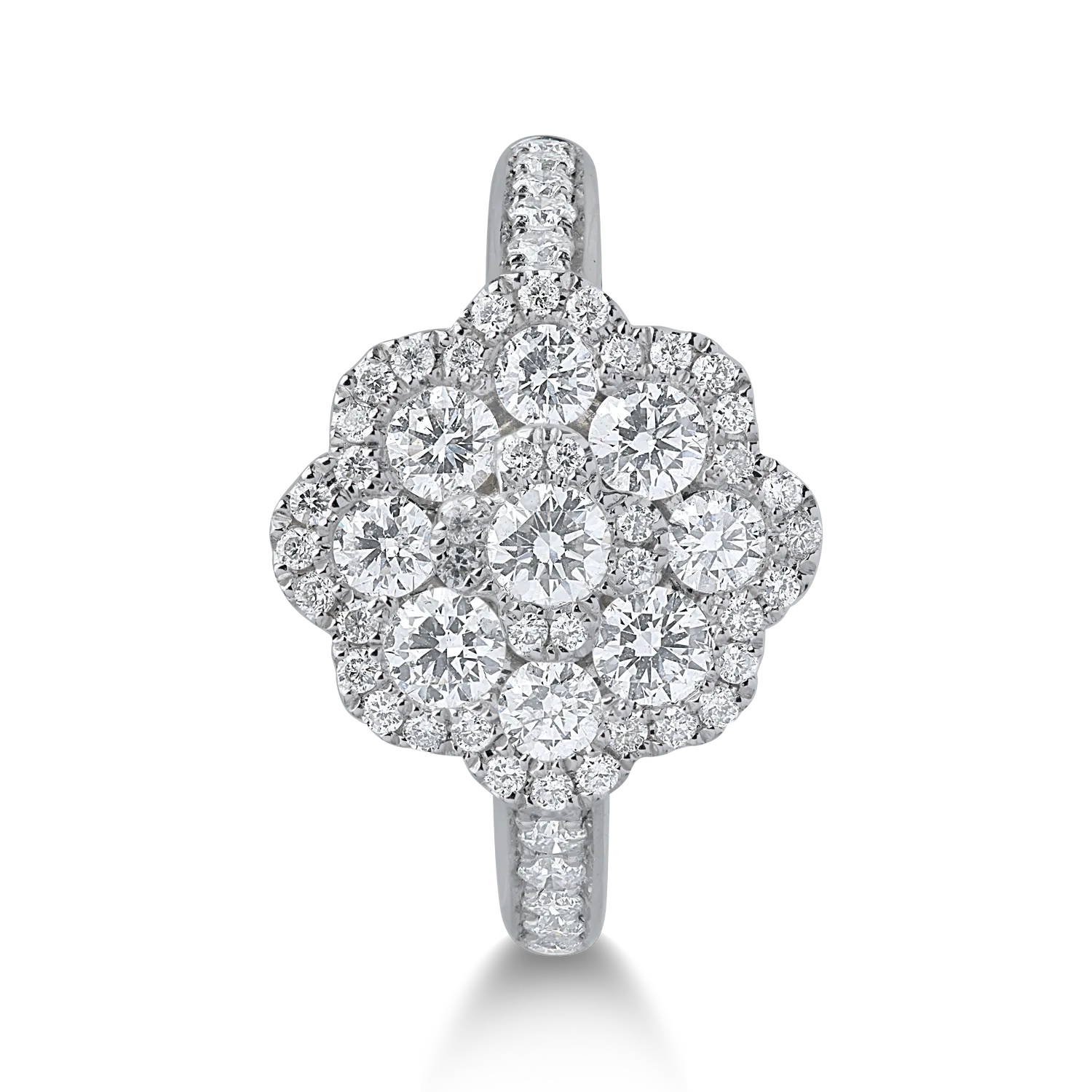 White gold ring with 1.24ct diamonds