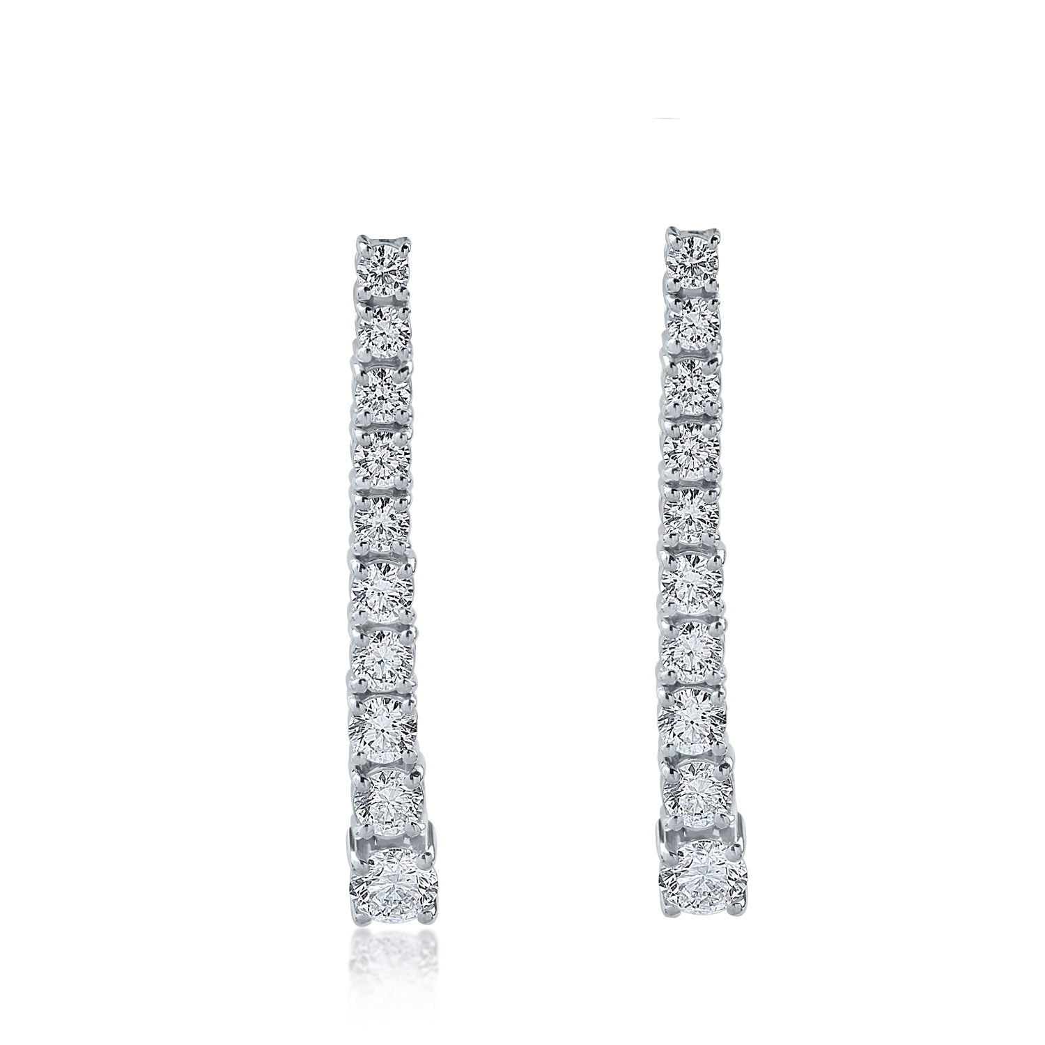 White gold earrings with 1.25ct diamonds-154839