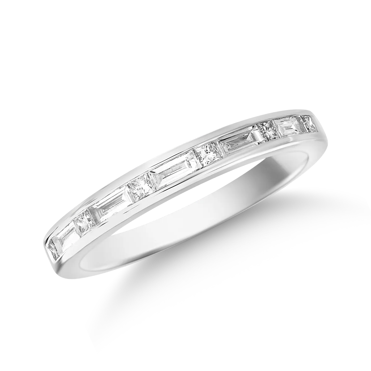 Inel din aur alb cu diamante de 0.3ct