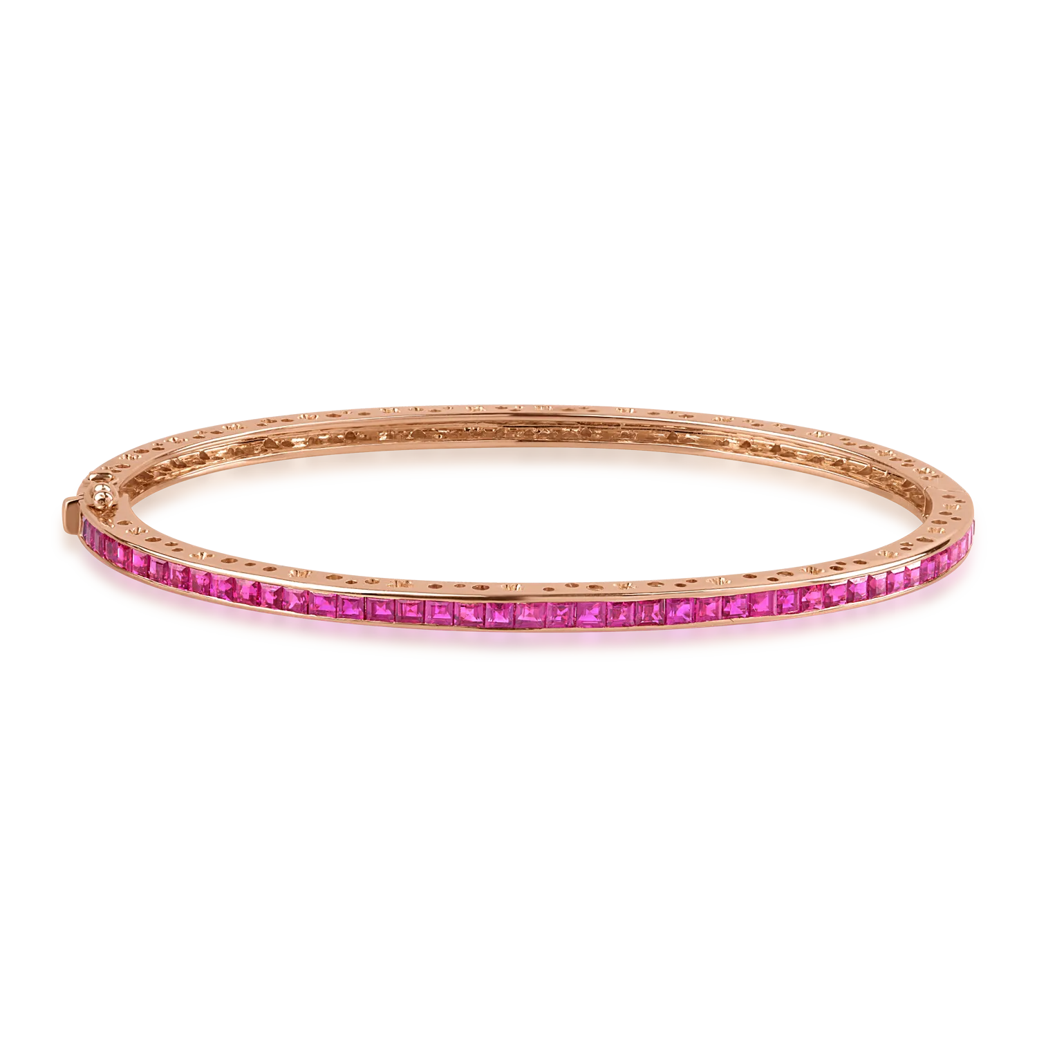 Rose gold bracelet with 3.25ct rubies