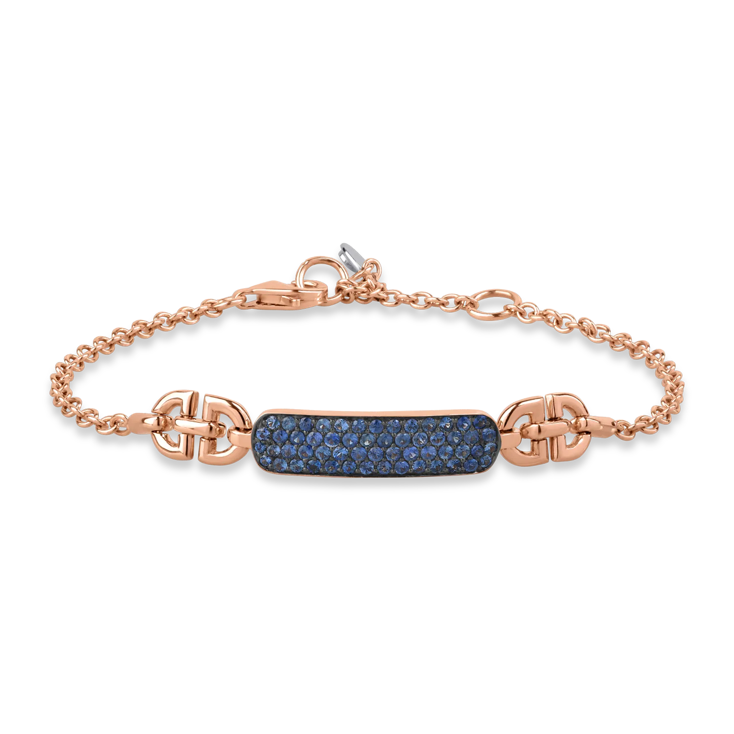 Rose gold bracelet with 1.03ct sapphires